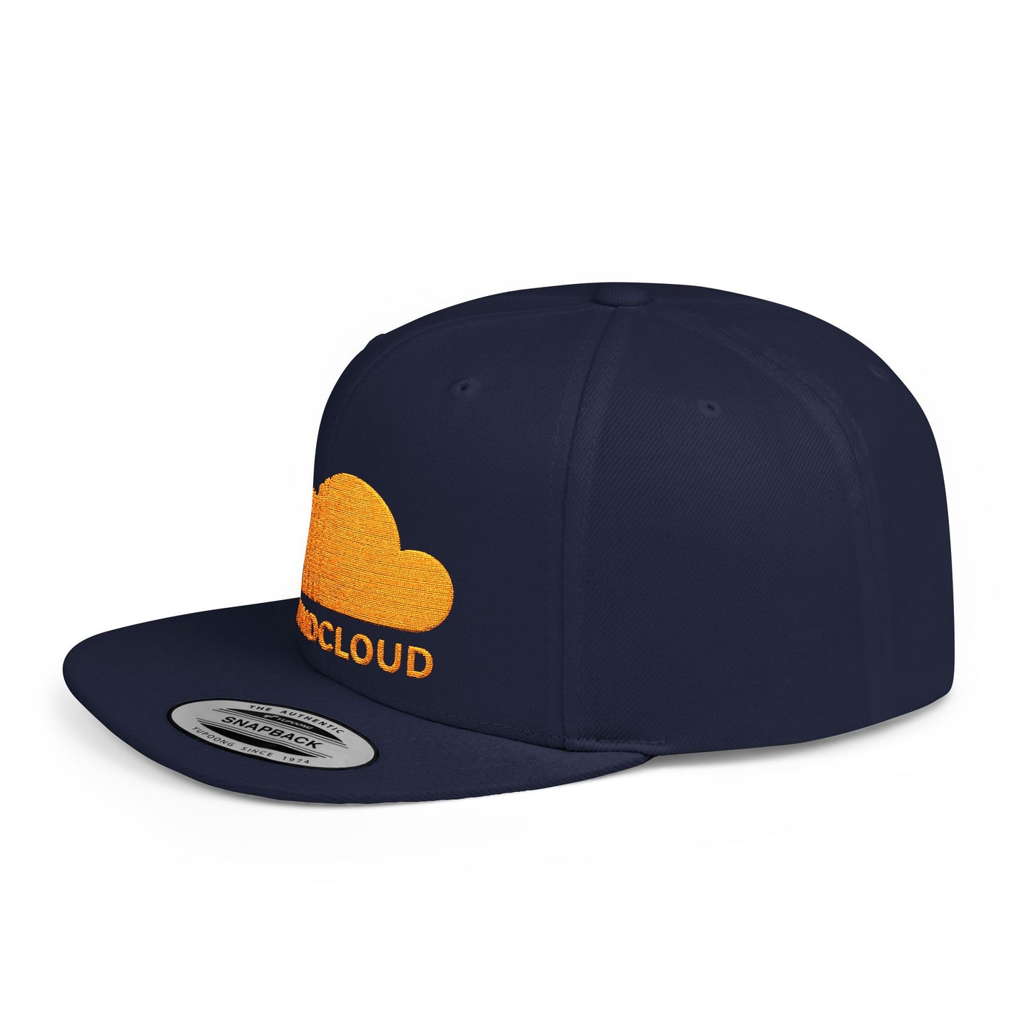 Sound Cloud Flat Bill Snapback – Lightweight, Custom Fit, Premium Quality