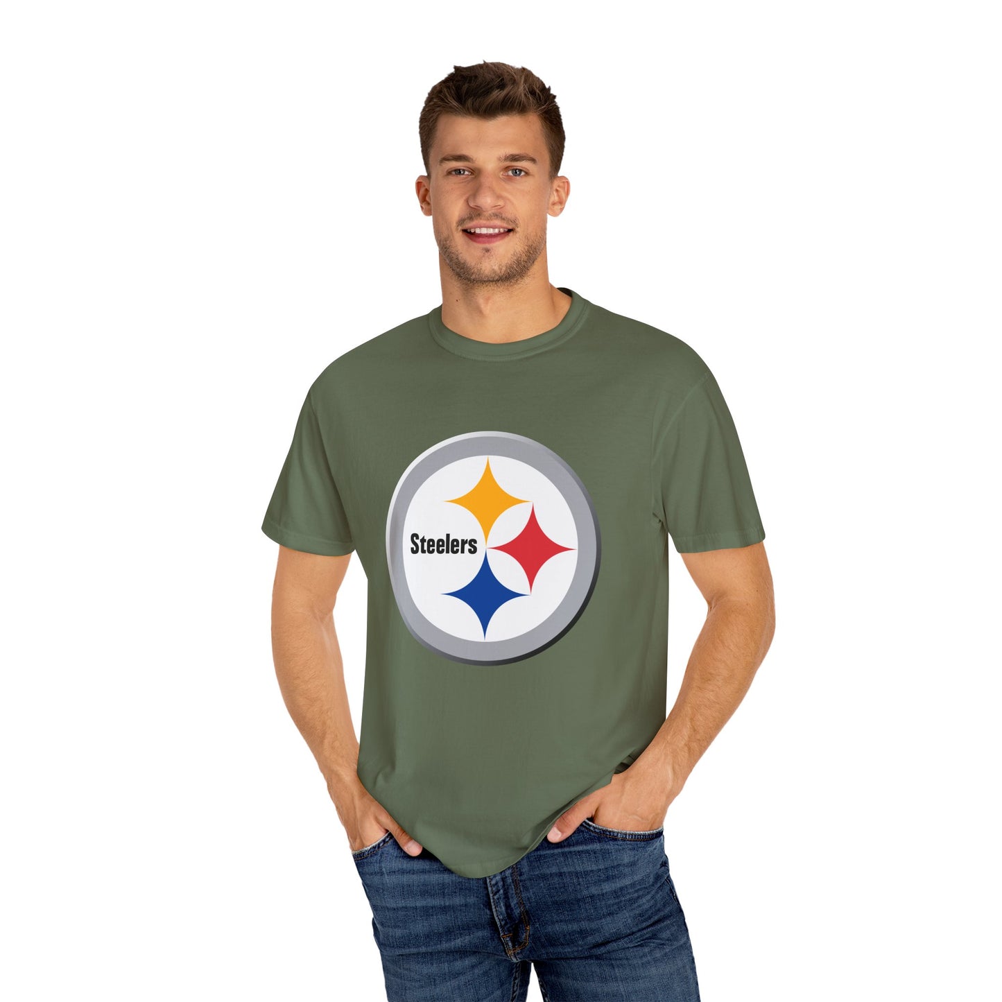 Pittsburgh Steelers Gear Garment-Dyed T-Shirt – Premium Cotton Tee for Customization