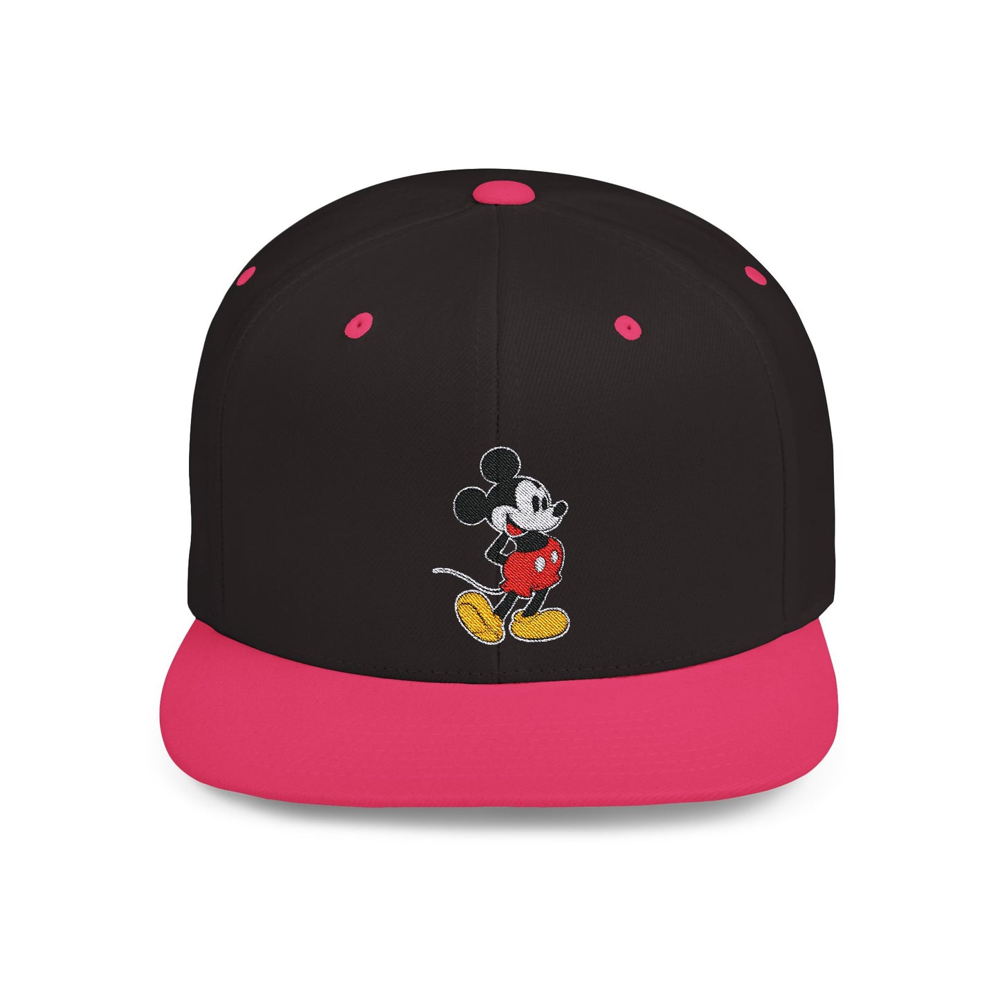 Mickey Mouse Art Flat Bill Snapback – Lightweight, Custom Fit, Premium Quality