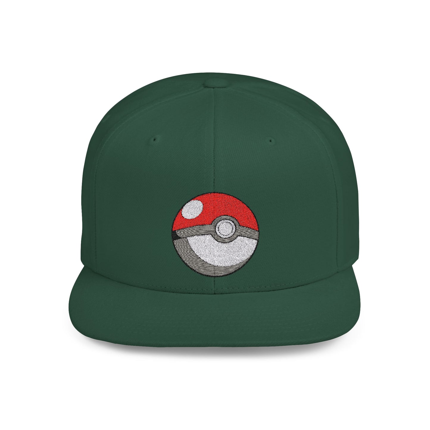 Pokemon Ball Flat Bill Snapback – Lightweight, Custom Fit, Premium Quality