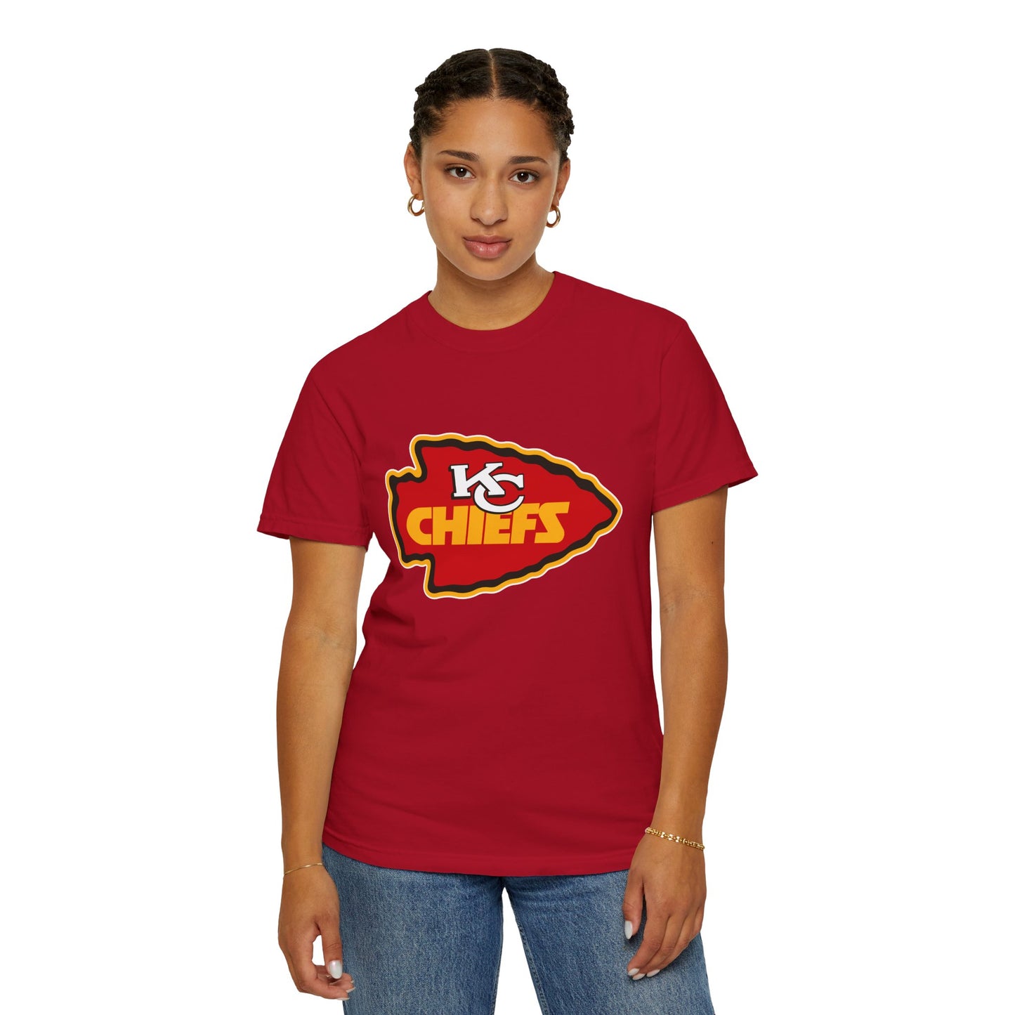 Kansas City Chiefs Apparel Garment-Dyed T-Shirt – Premium Cotton Tee for Customization