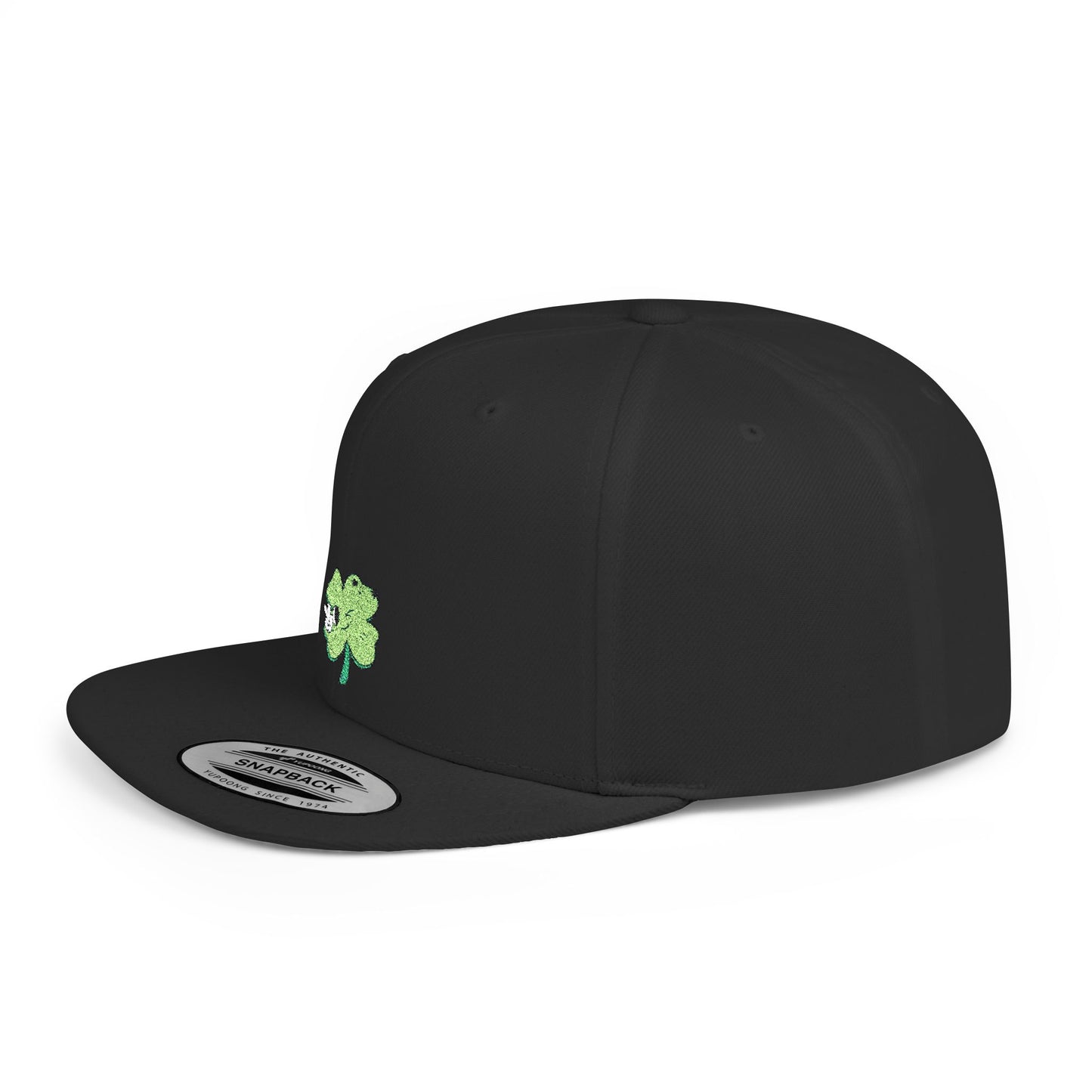 Icons Embroidered Cute Leaf On Cat Flat Bill Snapback – Lightweight, Custom Fit, Premium Quality