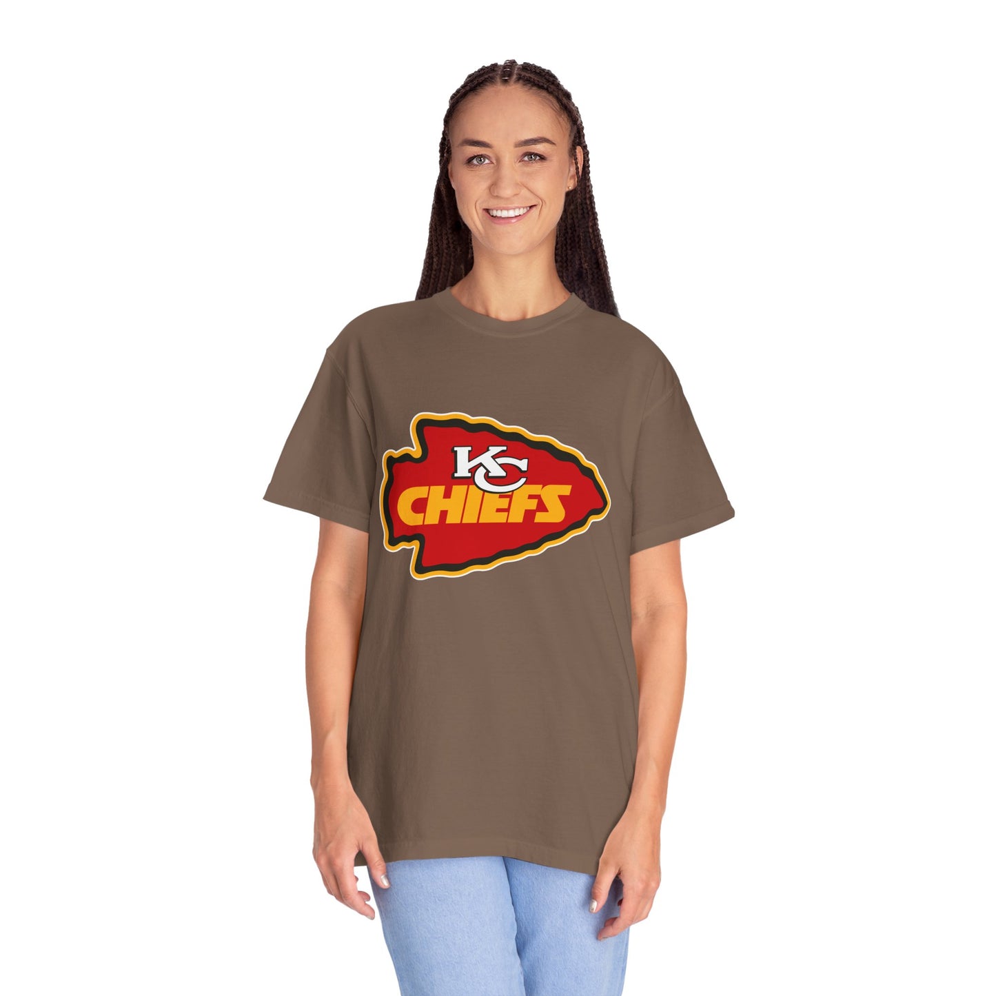 Kansas City Chiefs Apparel Garment-Dyed T-Shirt – Premium Cotton Tee for Customization