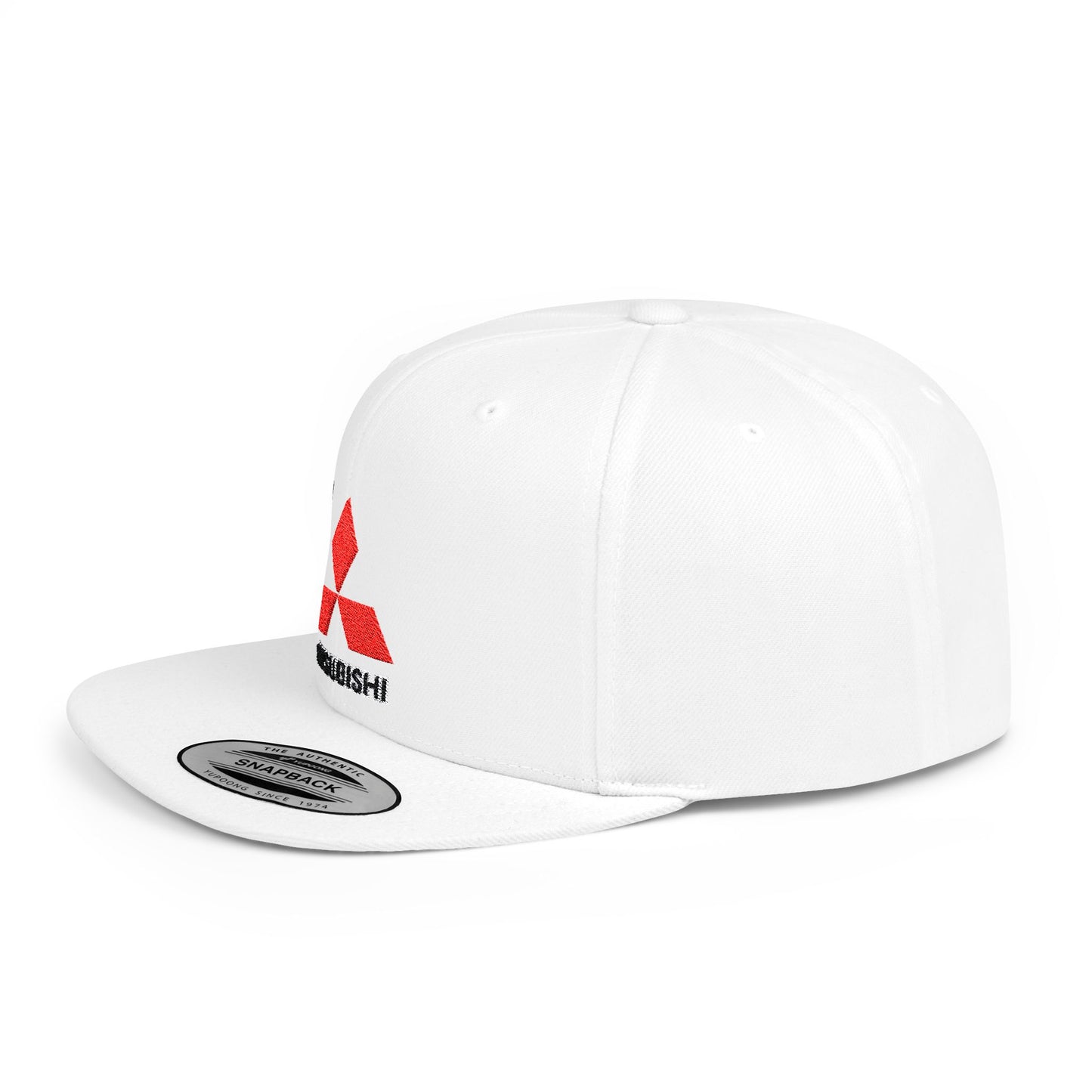 Mitsubishi Flat Bill Snapback – Lightweight, Custom Fit, Premium Quality