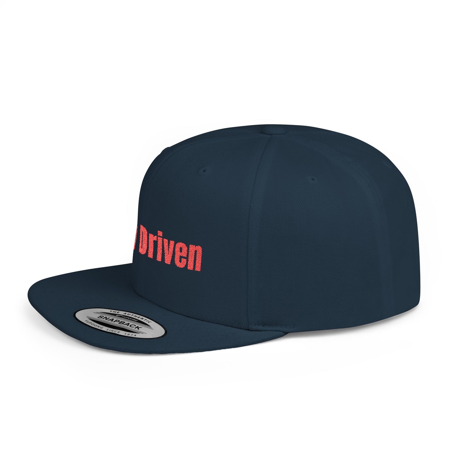 Text Stay Driven Flat Bill Snapback – Lightweight, Custom Fit, Premium Quality