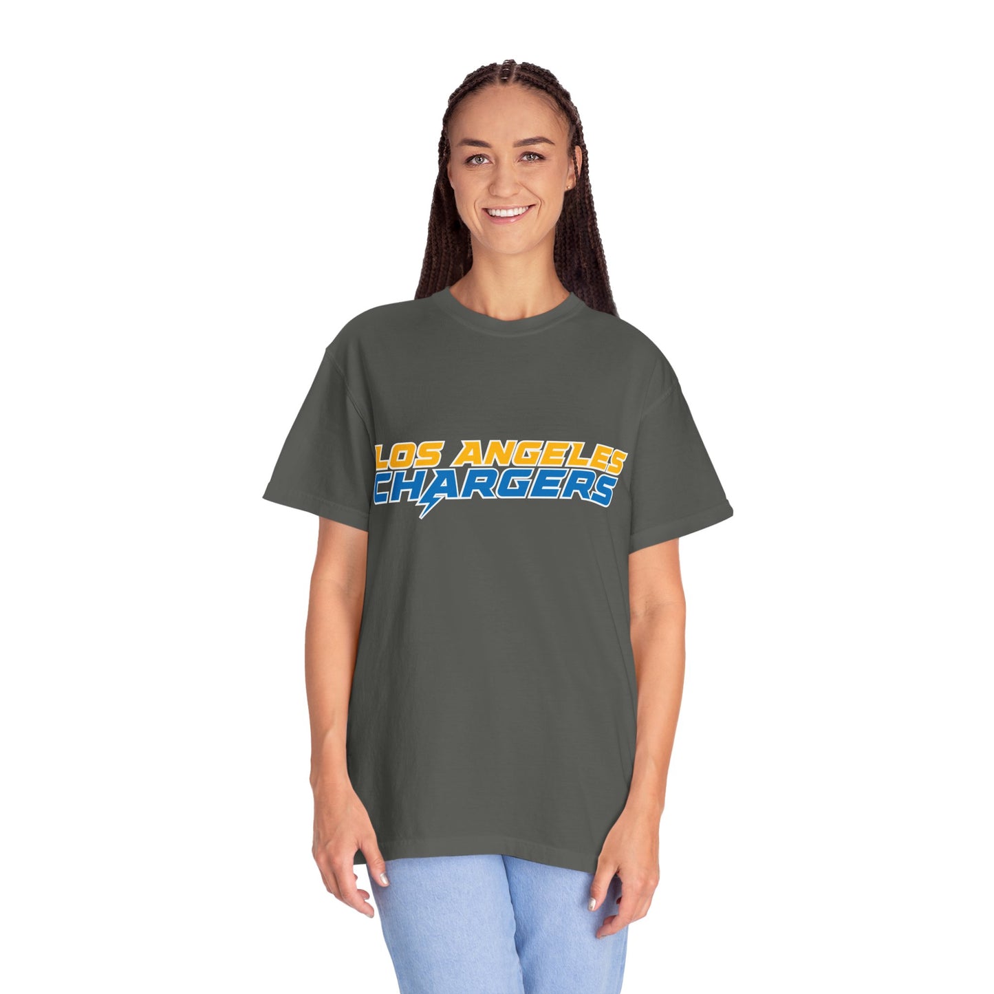 Los Angeles Chargers Gear Garment-Dyed T-Shirt – Premium Cotton Tee for Customization