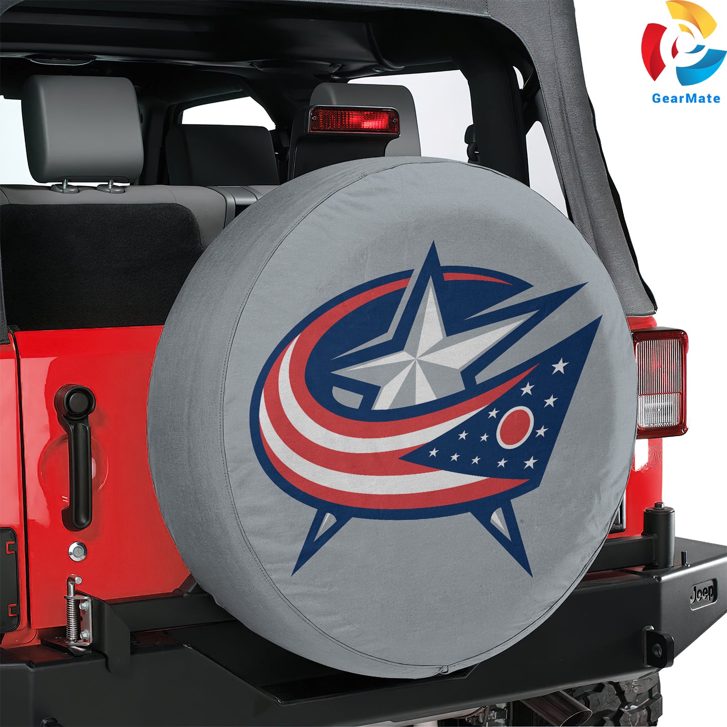 Columbus Blue Jackets NHL Hockey Season Spare Tire Cover – Premium Waterproof UV-Resistant Protector