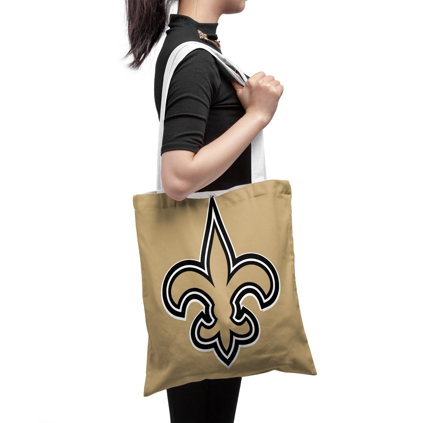 New Orleans Saints Fans Gear Polyester Canvas Tote Bag – Durable and Stylish