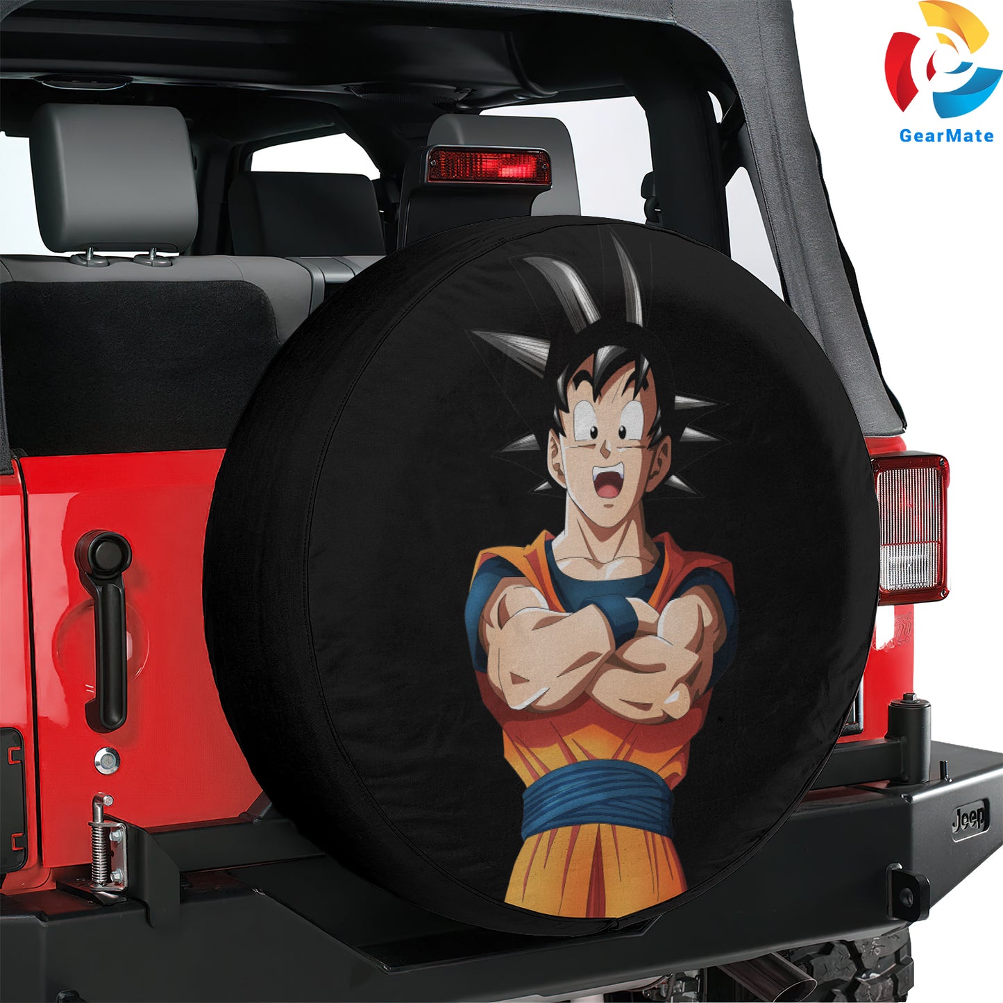 Dragon Ball Super Goku AMOLED Spare Tire Cover – Premium Waterproof UV-Resistant Protector