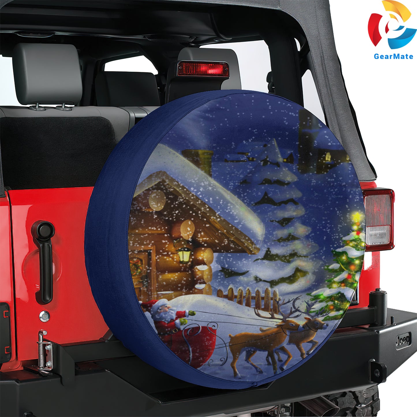 Merry Christmas 2024 Vibe Spare Tire Cover – Premium Waterproof UV Resistant Protector