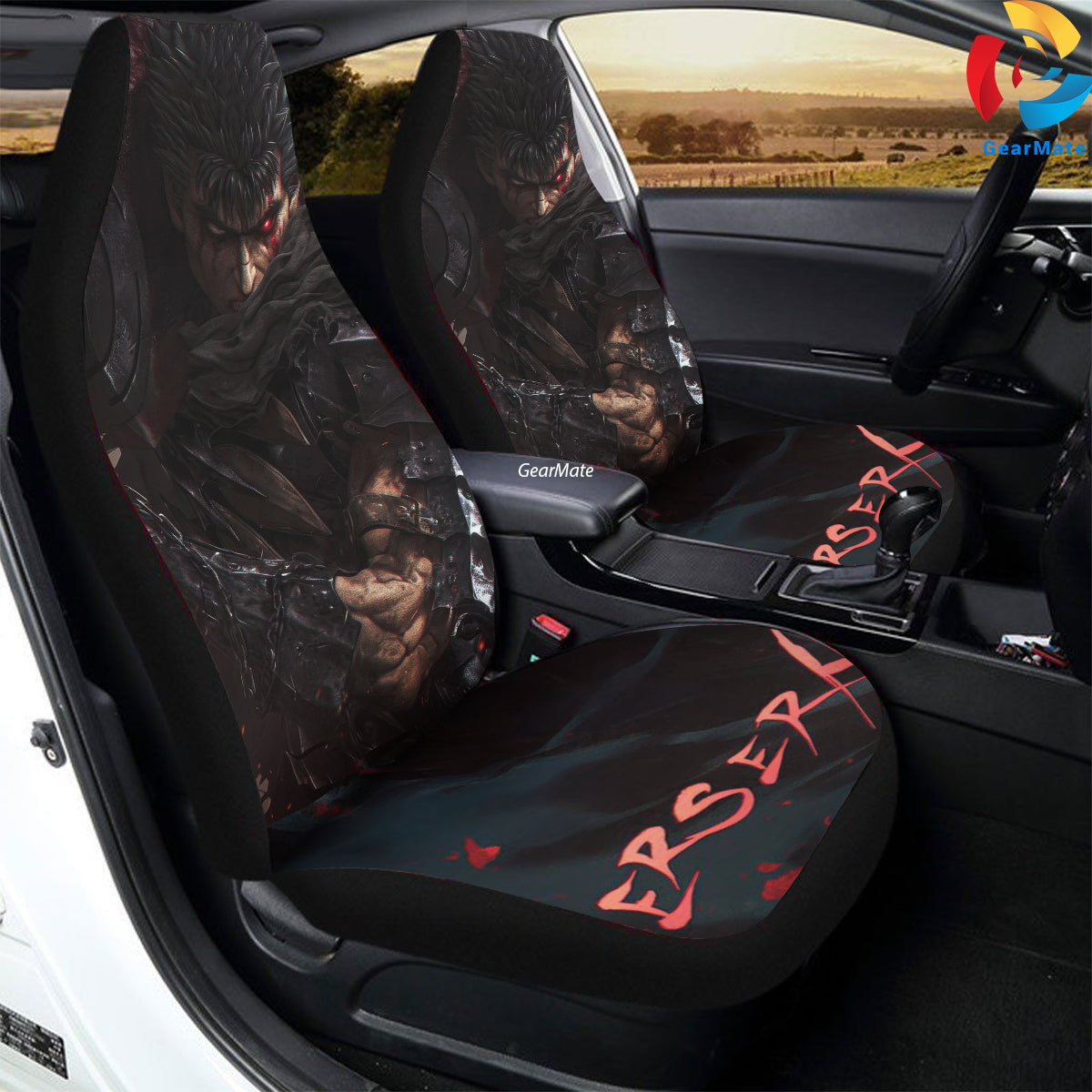 Berserk Merch Car Seat Covers – High Quality Graphic and Polar Fleece Protector Set