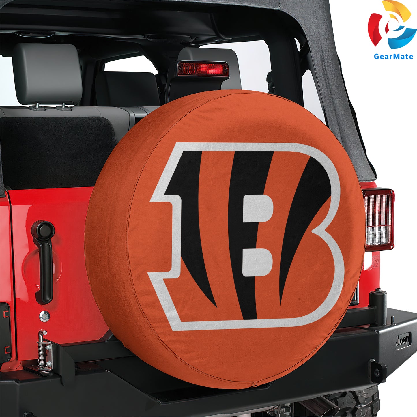 Cincinnati Bengals Gear Spare Tire Cover – Premium Waterproof UV-Resistant Protector