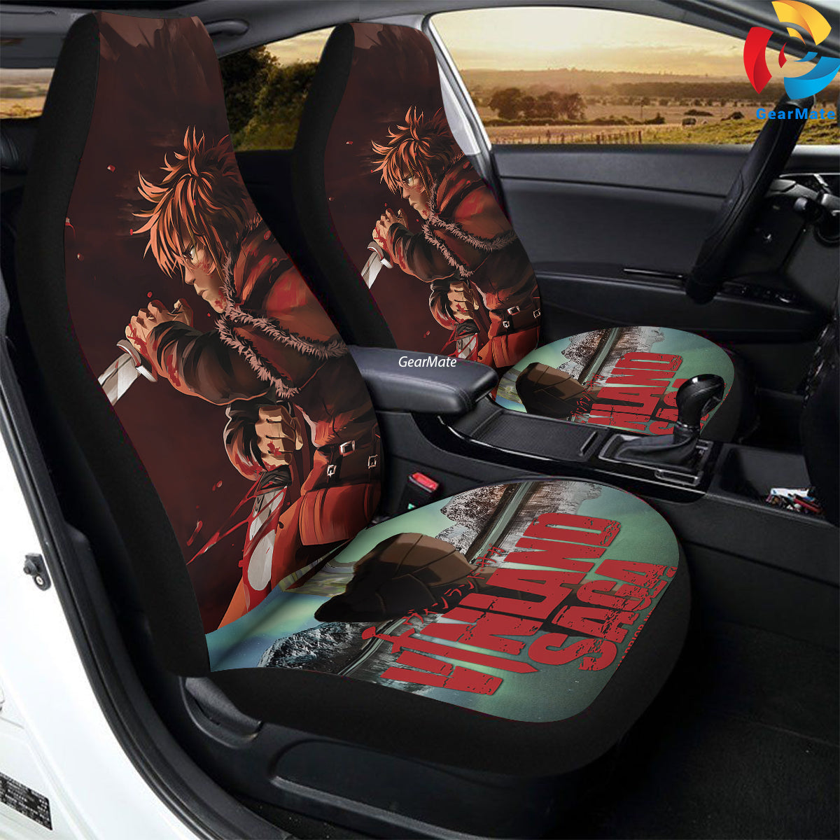 Vinland Saga Car Seat Covers – High Quality Graphic and Polar Fleece Protector Set