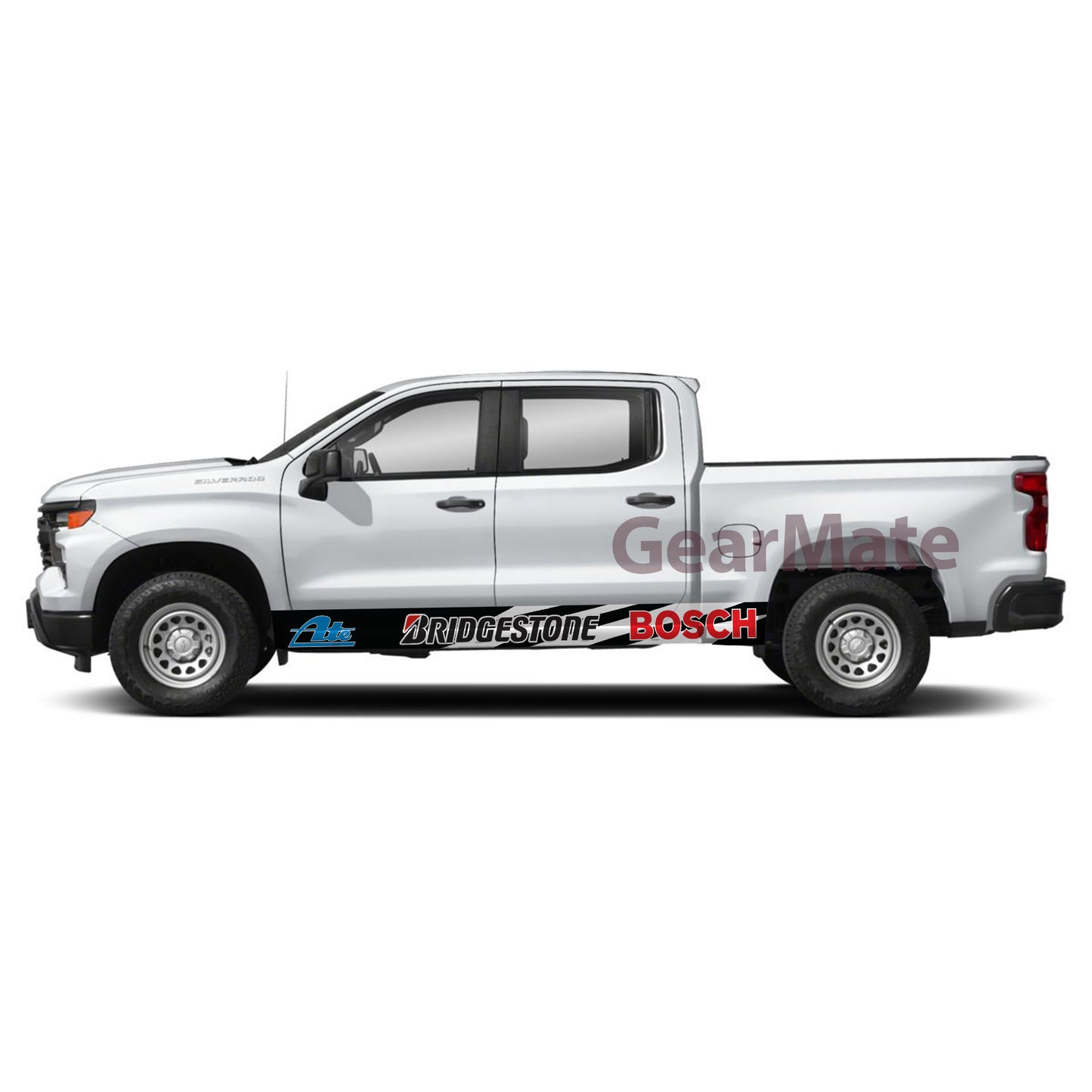 Built for Boost Bridgestone Rocker Panel Graphic Decal Kit (Left & Right Sides) - High Quality Vinyl for Trucks & SUVs