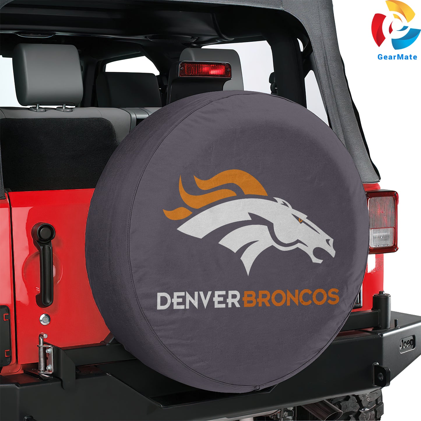 Denver Broncos NFL Spare Tire Cover – Premium Waterproof UV-Resistant Protector