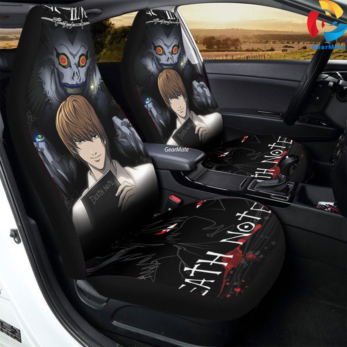 Cool Death Note Car Seat Covers – High Quality Graphic and Polar Fleece Protector Set