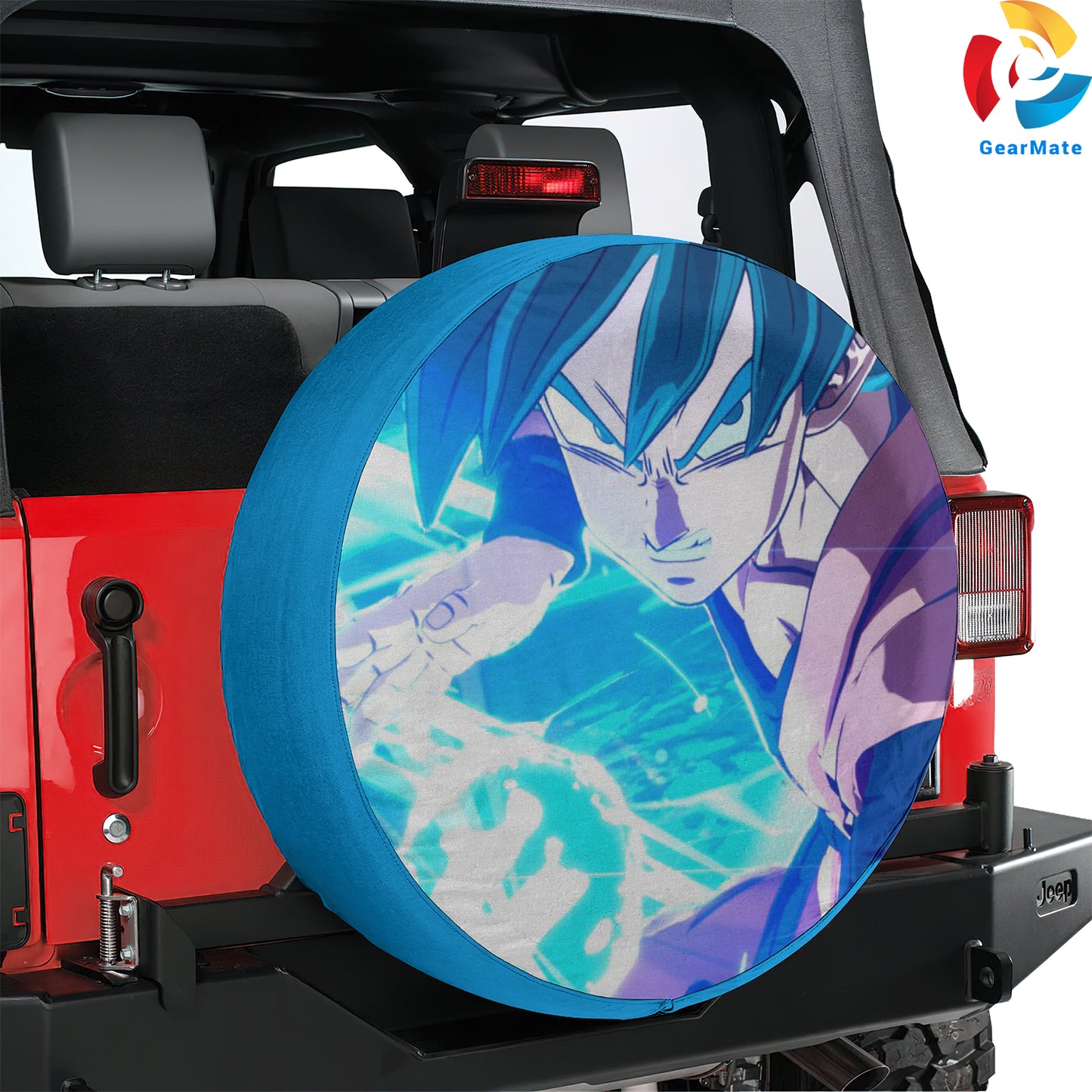 Super Saiyan Goku Spare Tire Cover – Premium Waterproof UV-Resistant Protector