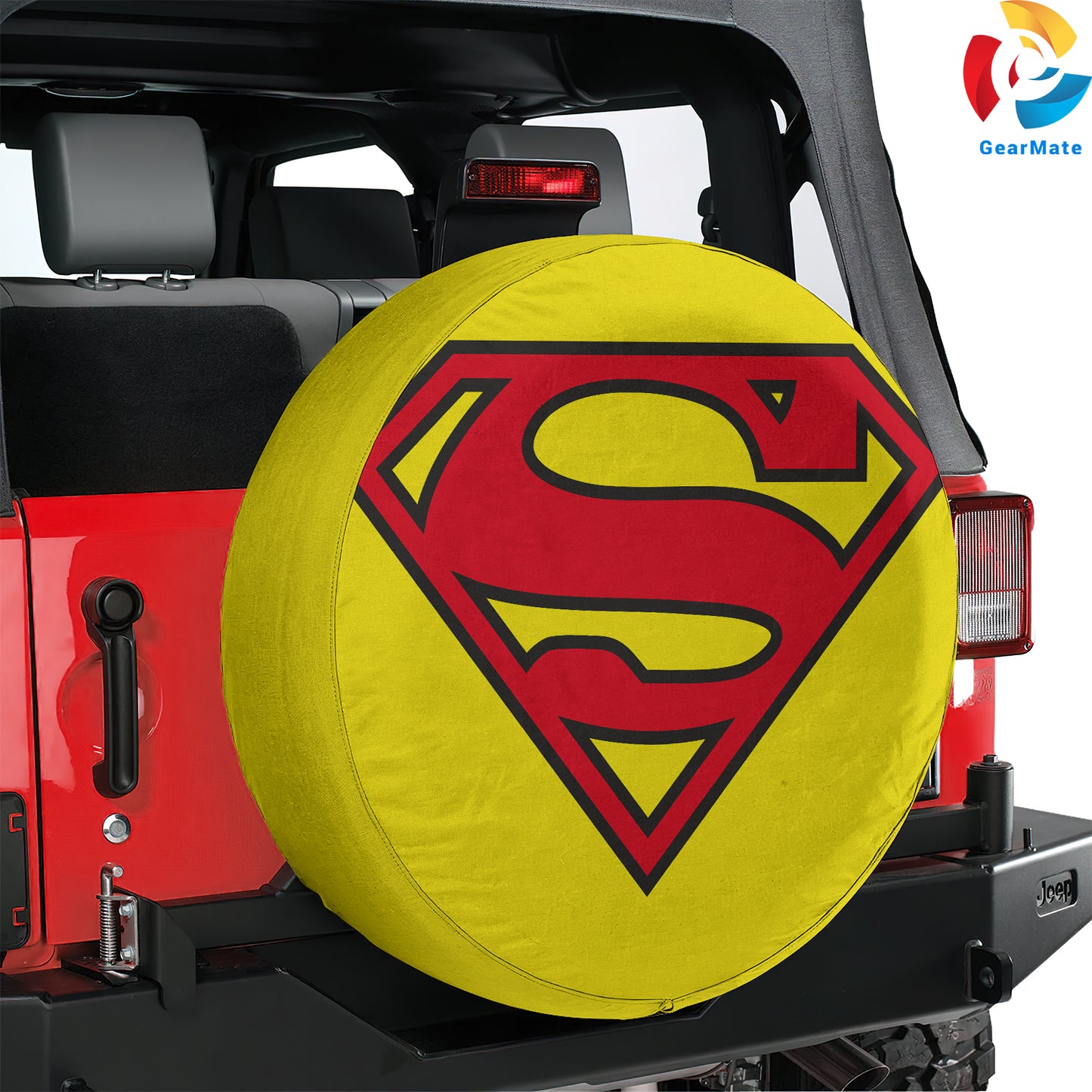 Superman Spare Tire Cover – Premium Waterproof UV Resistant Protector