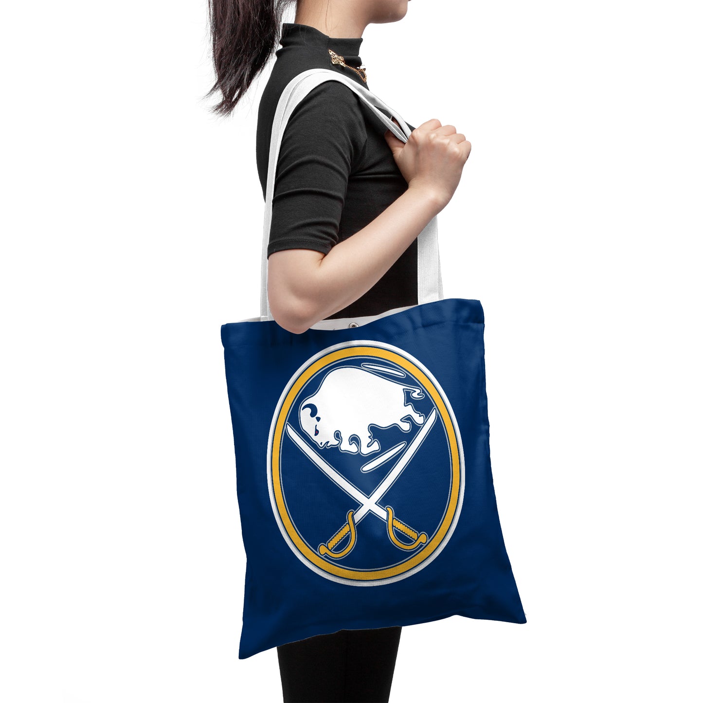 NHL Buffalo Sabres Polyester Canvas Tote Bag – Durable and Stylish