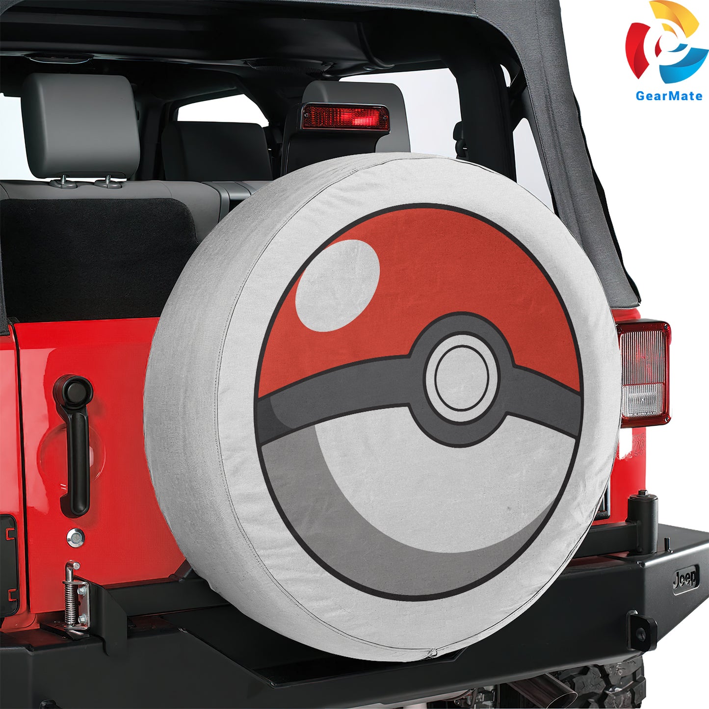 Pokemon Ball Spare Tire Cover – Premium Waterproof UV Resistant Protector