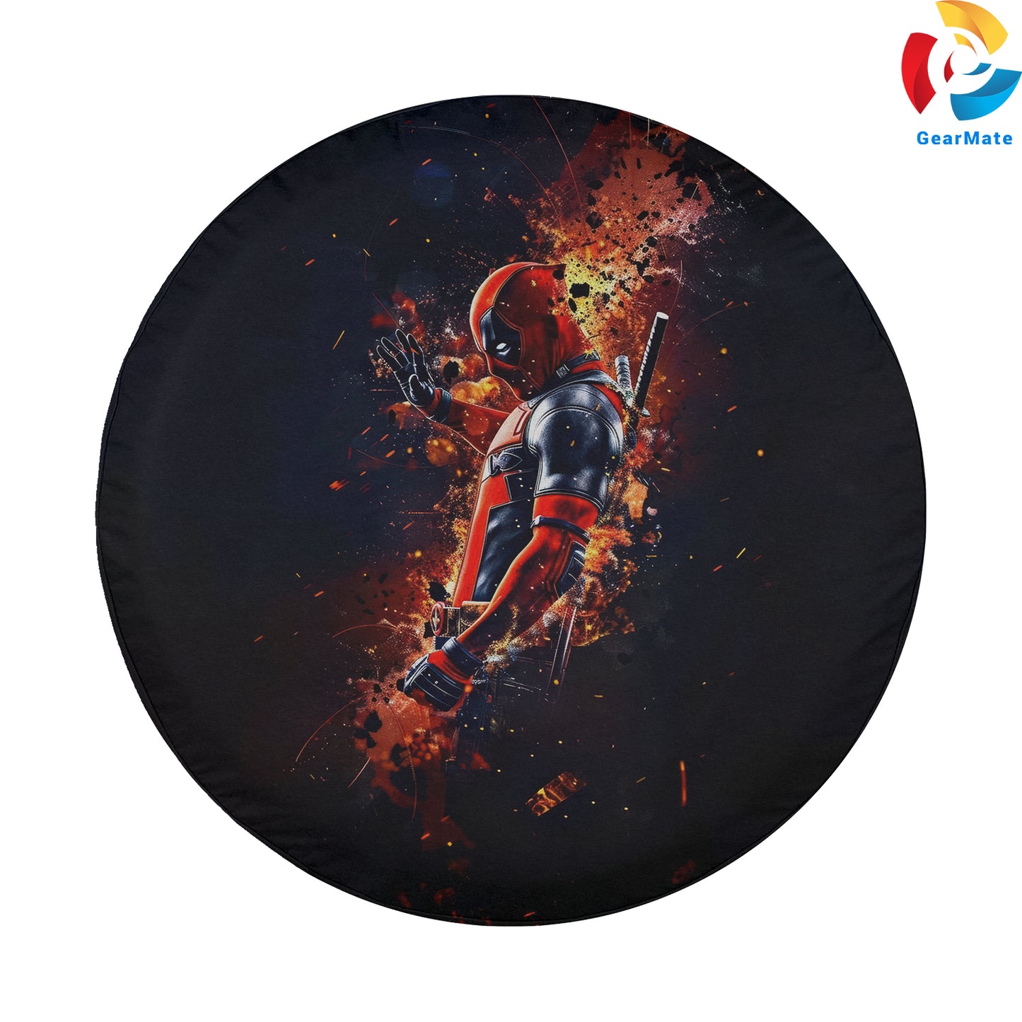 Marvel Deadpool Spare Tire Cover – Premium Waterproof UV Resistant Protector