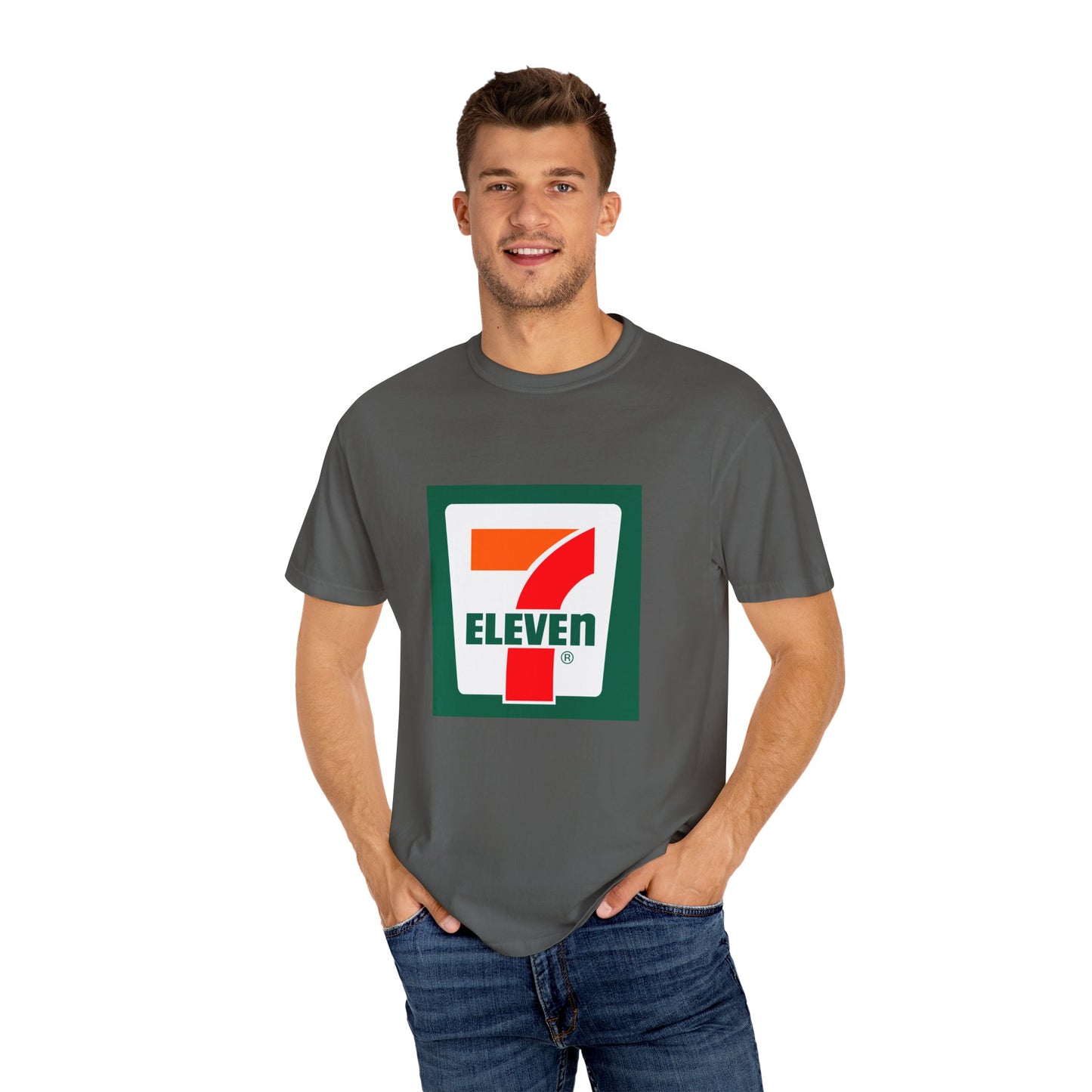 7 Eleven Garment-Dyed T-Shirt – Premium Cotton Tee for Customization