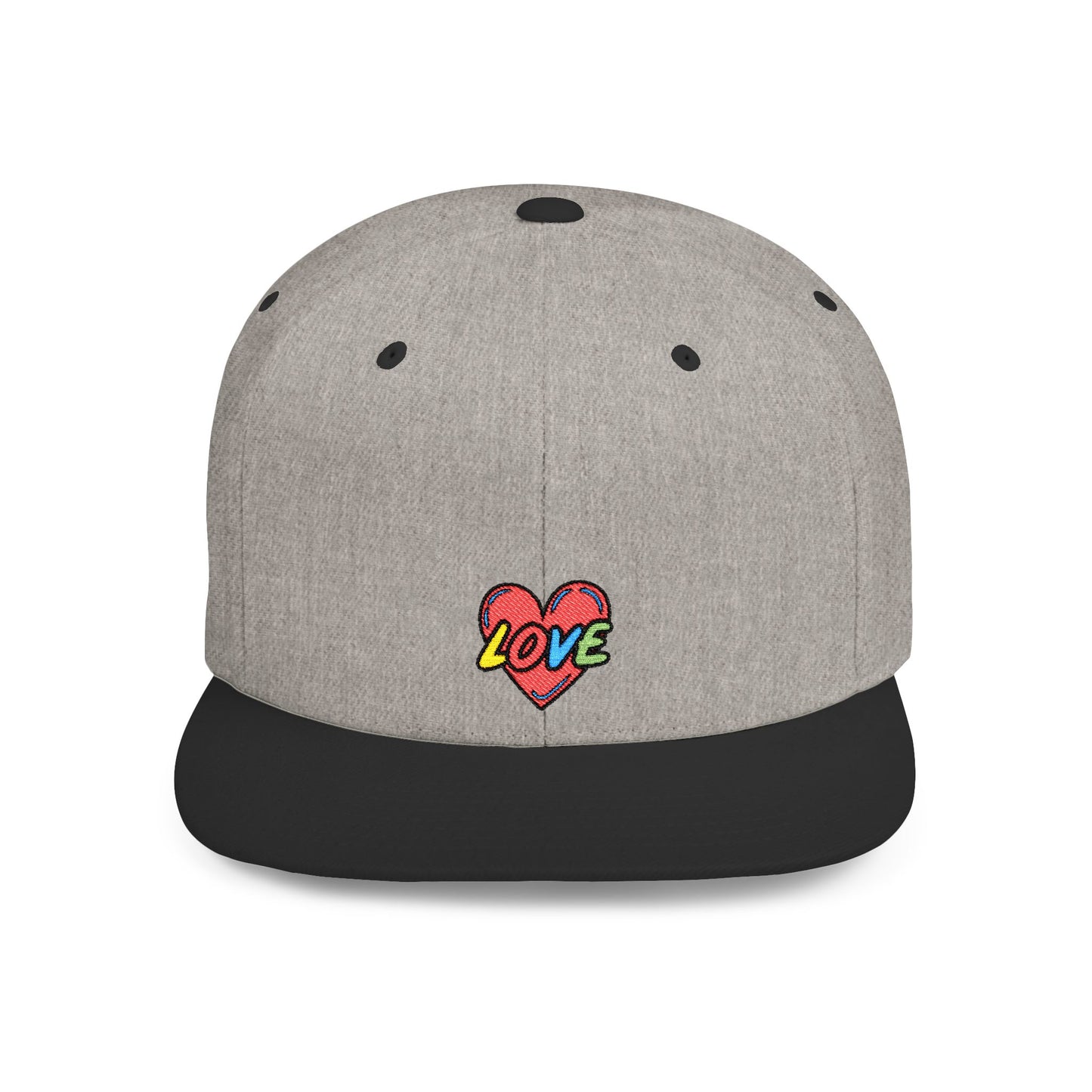 Icons Embroidered Love 2 Flat Bill Snapback – Lightweight, Custom Fit, Premium Quality