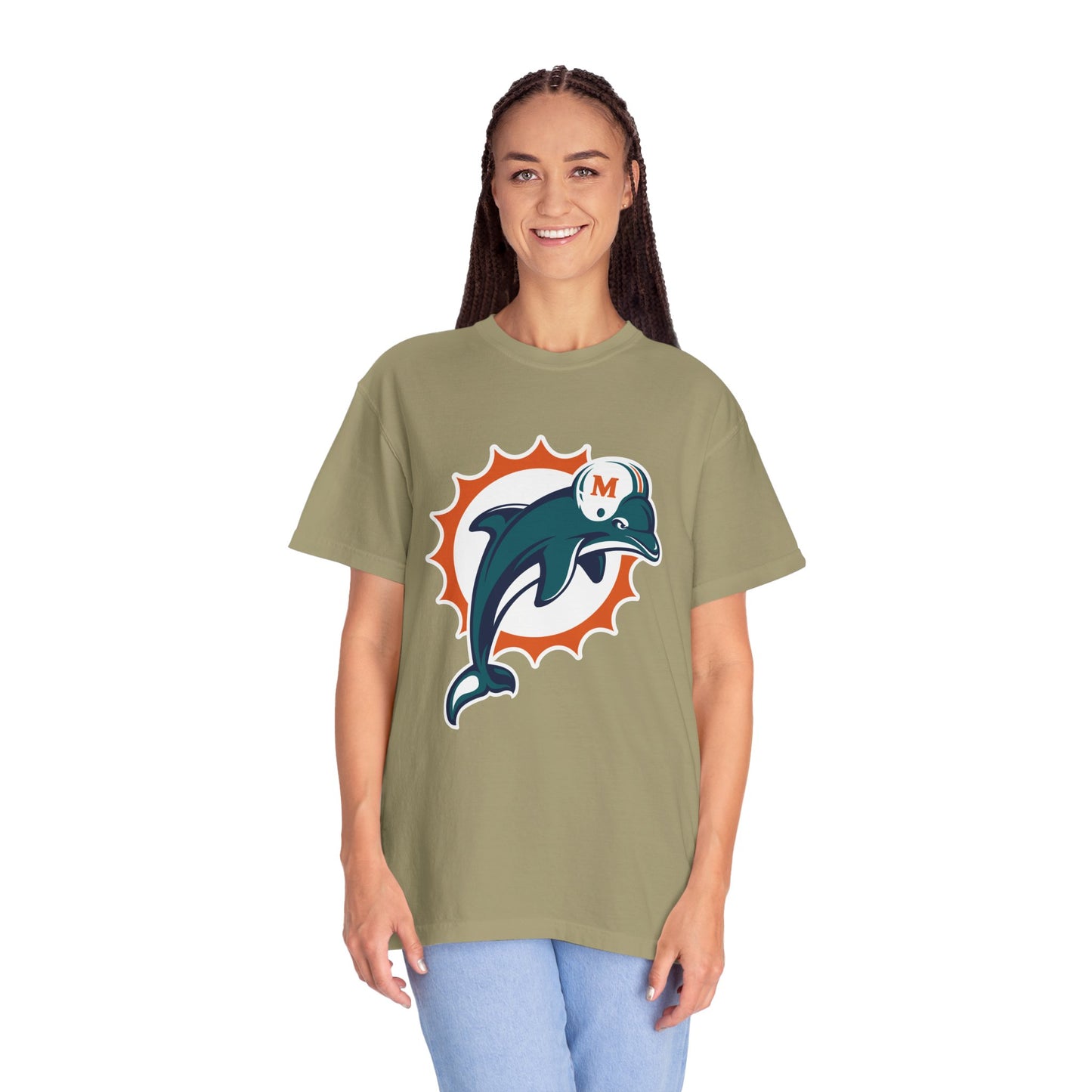 Miami Dolphins Gear Garment-Dyed T-Shirt – Premium Cotton Tee for Customization