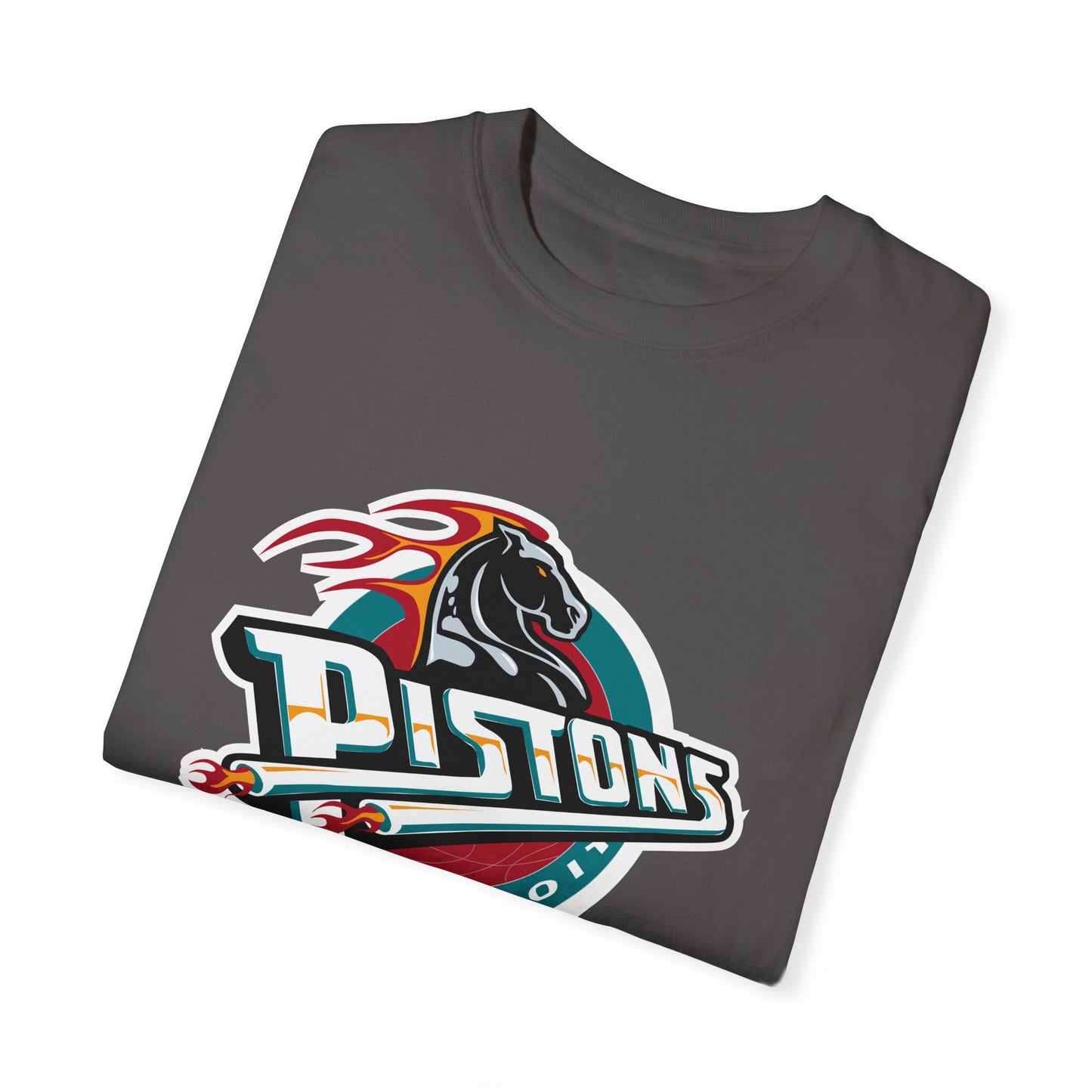 Detroit Pistons Basketball Life Garment-Dyed T-Shirt – Premium Cotton Tee for Customization