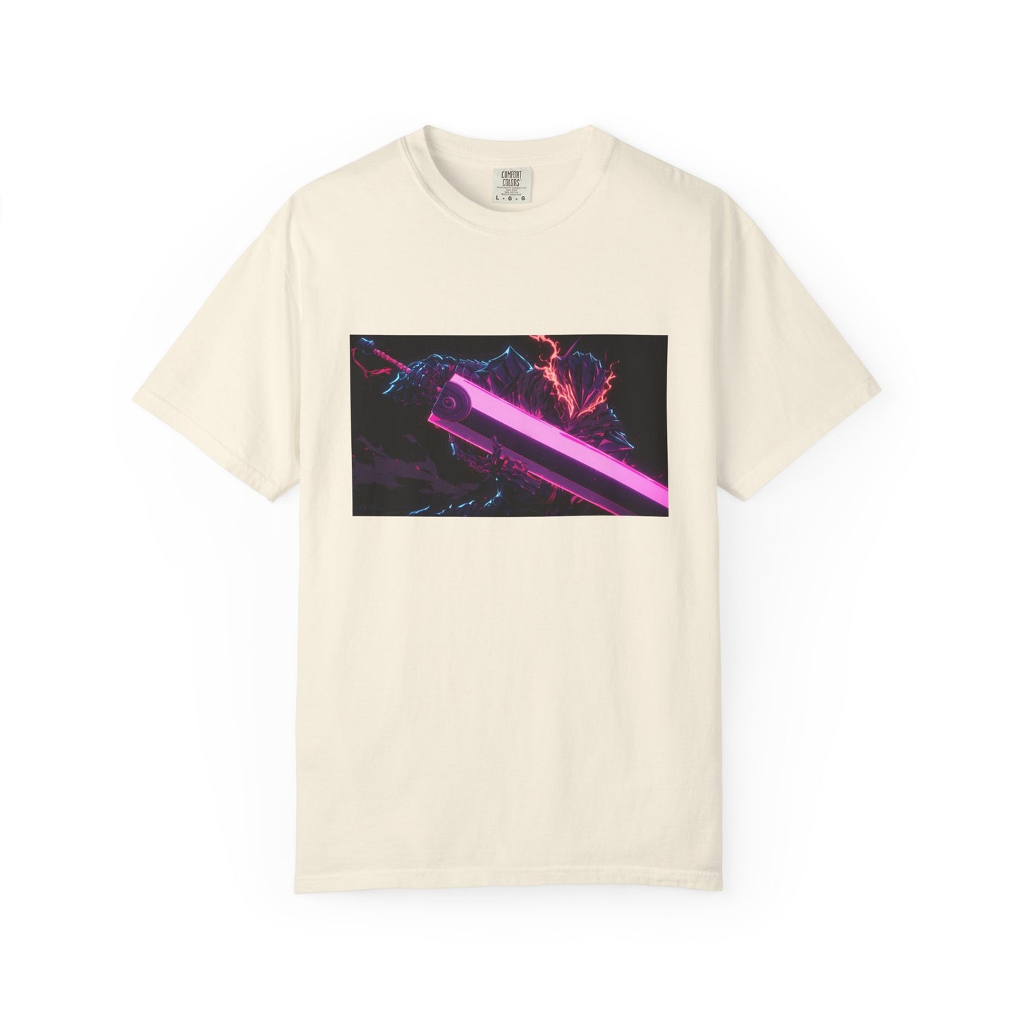 Berserk Neon Guts Purple Garment-Dyed T-Shirt – Premium Cotton Tee