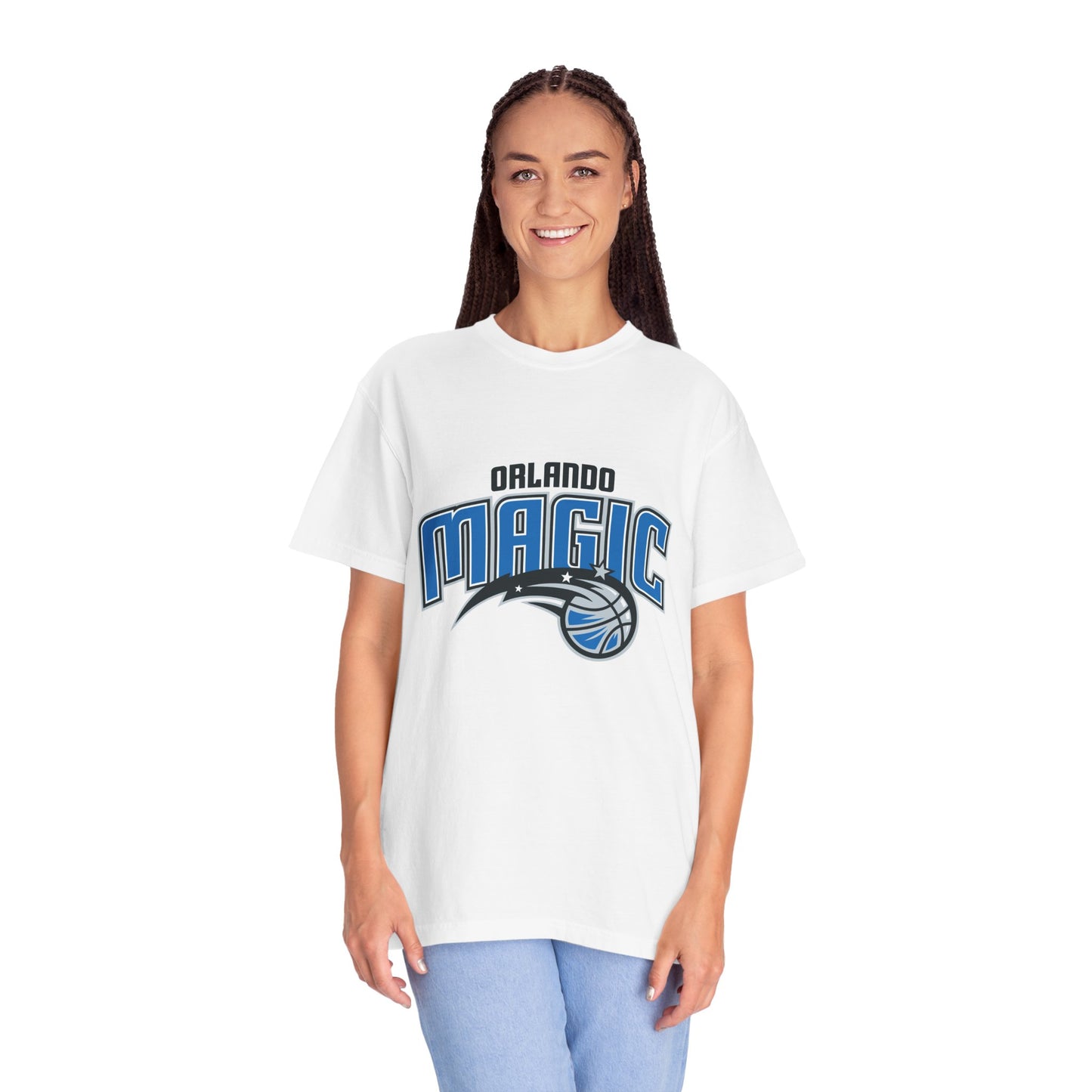 Orlando Magic Hoop Lifestyle Garment-Dyed T-Shirt – Premium Cotton Tee for Customization