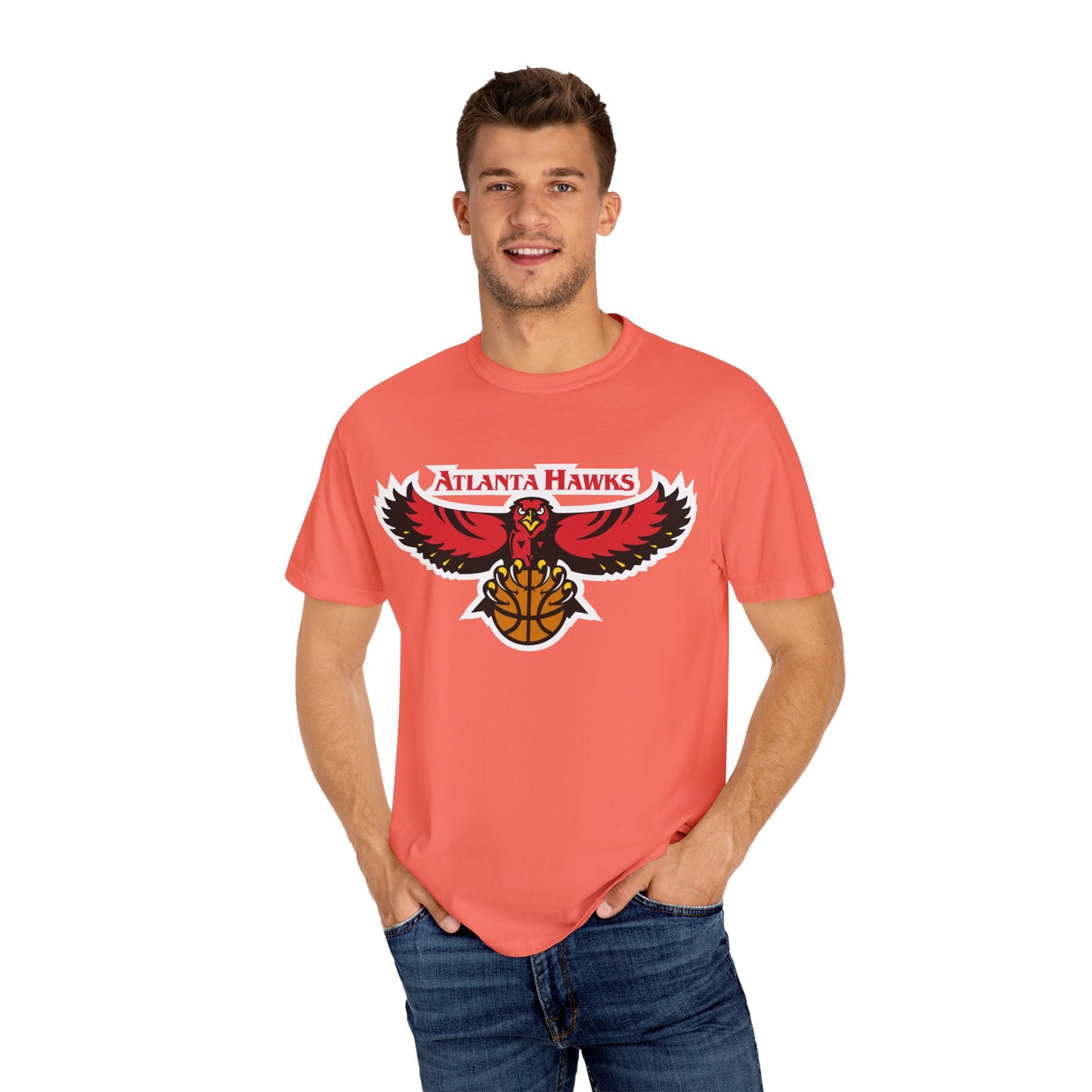 Atlanta Hawks Rise And Grind Garment-Dyed T-Shirt – Premium Cotton Tee for Customization