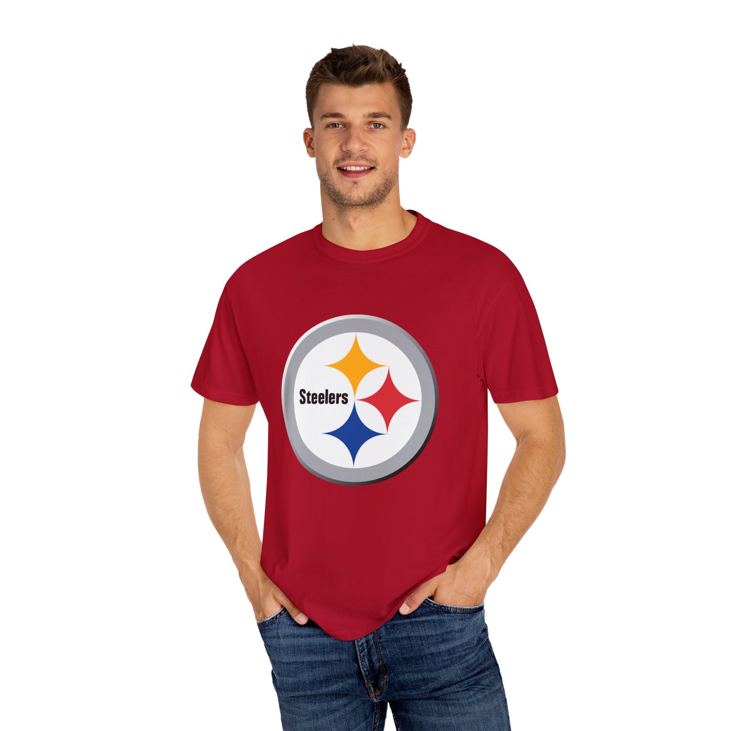 Pittsburgh Steelers Gear Garment-Dyed T-Shirt – Premium Cotton Tee for Customization