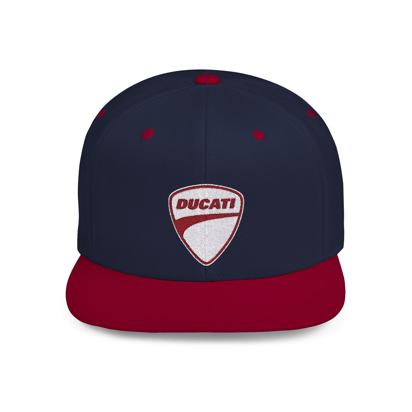 Ducati Flat Bill Snapback – Lightweight, Custom Fit, Premium Quality