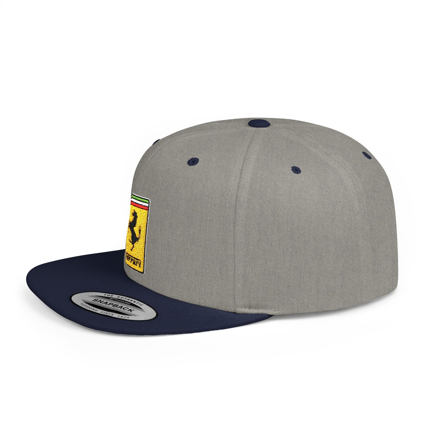 Ferrari Flat Bill Snapback – Lightweight, Custom Fit, Premium Quality