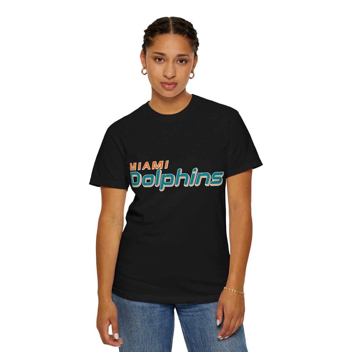 Miami Dolphins Garment-Dyed T-Shirt – Premium Cotton Tee for Customization