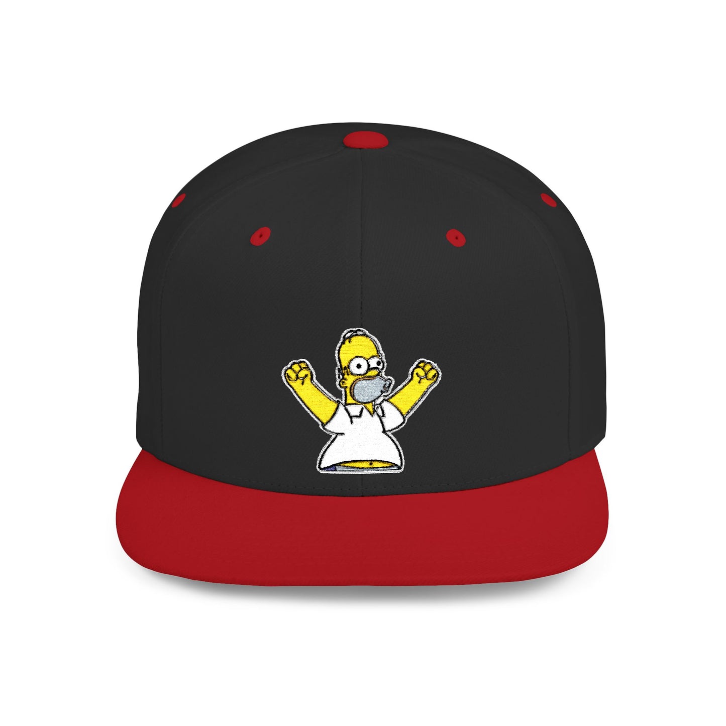 Homer Simpson Flat Bill Snapback – Lightweight, Custom Fit, Premium Quality