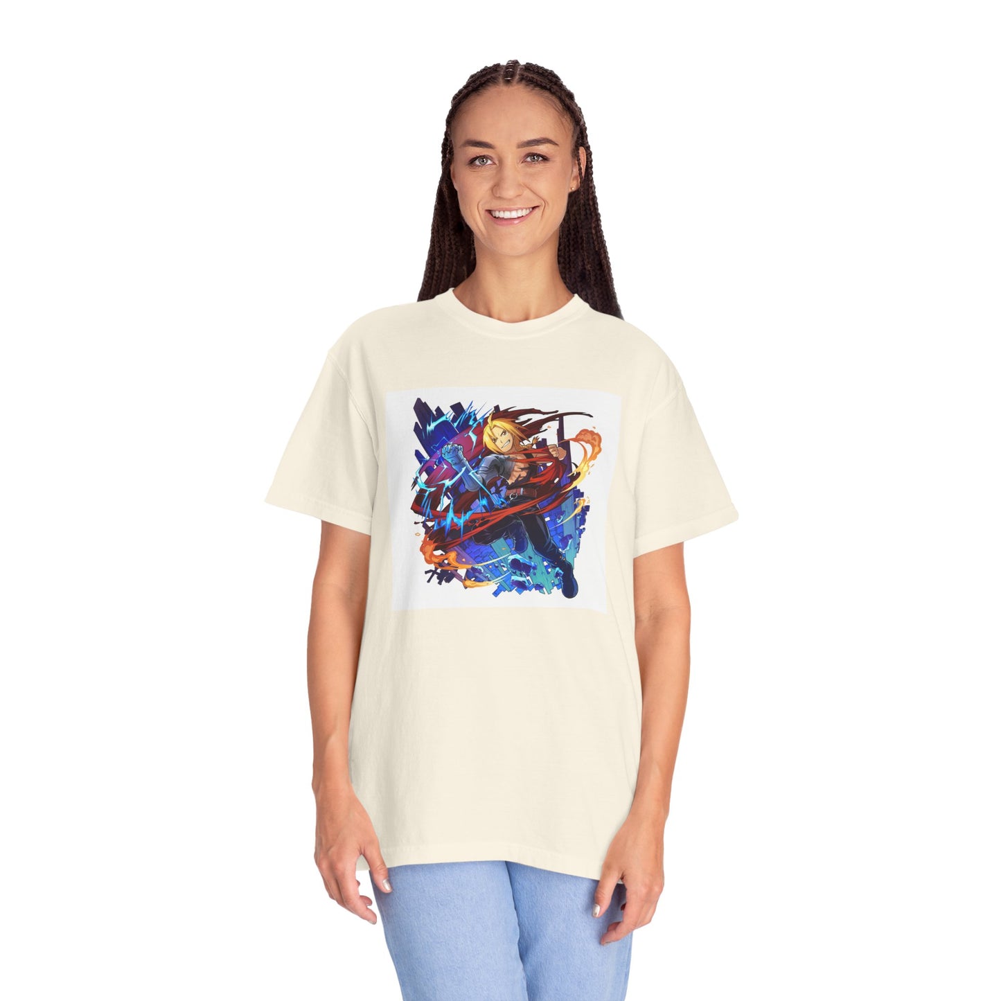 Fullmetal Alchemist Garment-Dyed T-Shirt – Premium Cotton Tee for Customization