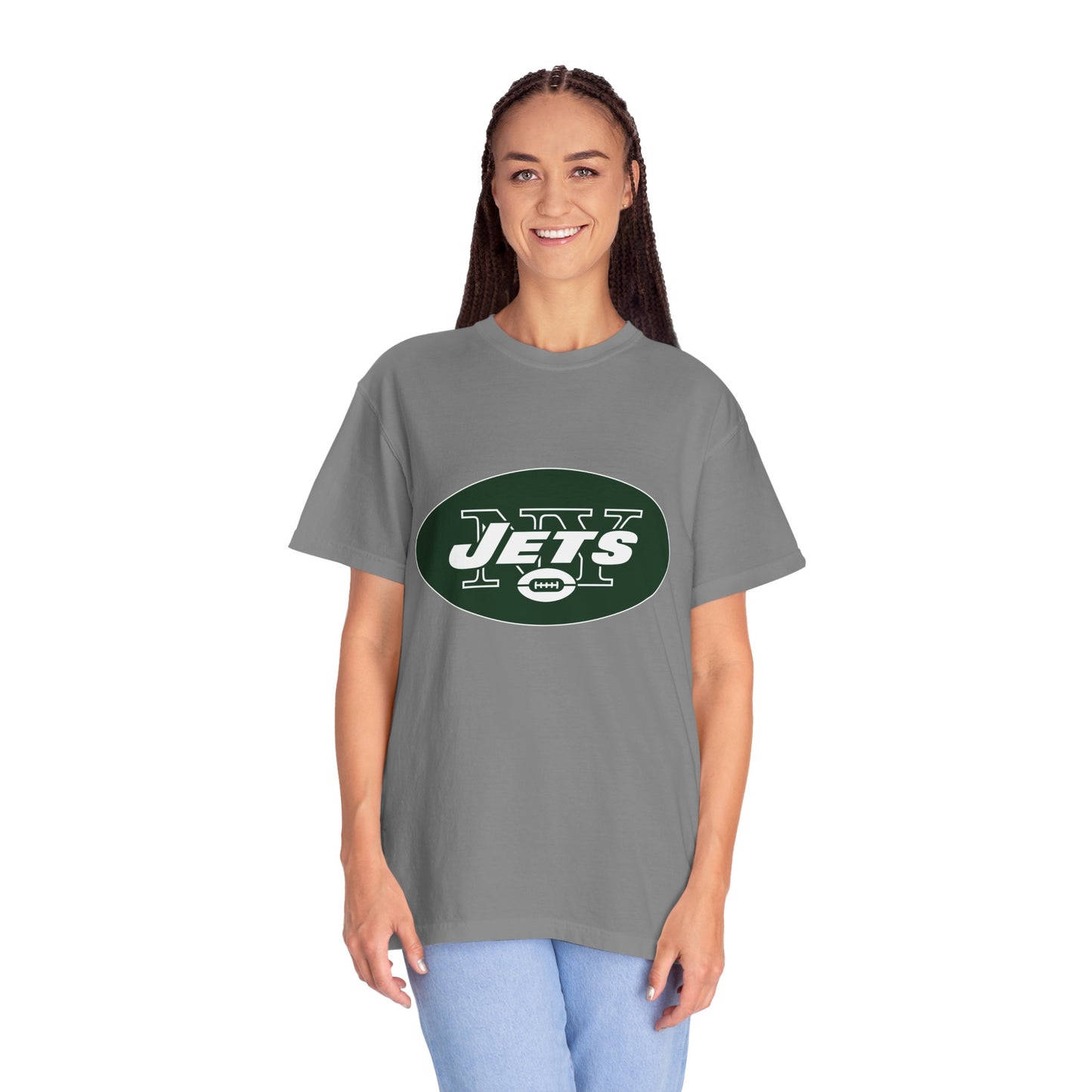 New York Jets Football Products Garment-Dyed T-Shirt – Premium Cotton Tee for Customization