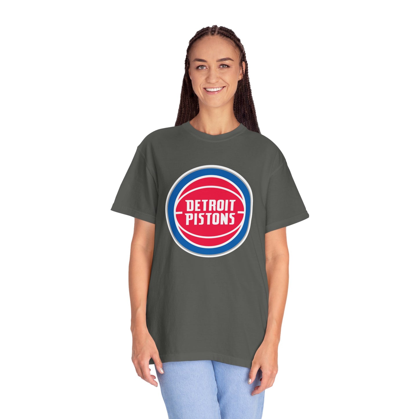 Detroit Pistons Built Different Garment-Dyed T-Shirt – Premium Cotton Tee for Customization