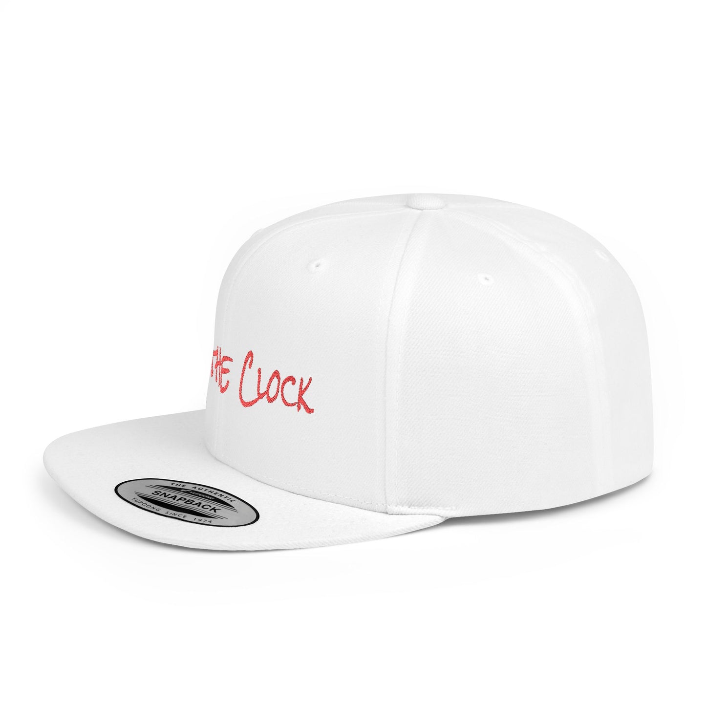 Text Off the Clock Flat Bill Snapback – Lightweight, Custom Fit, Premium Quality