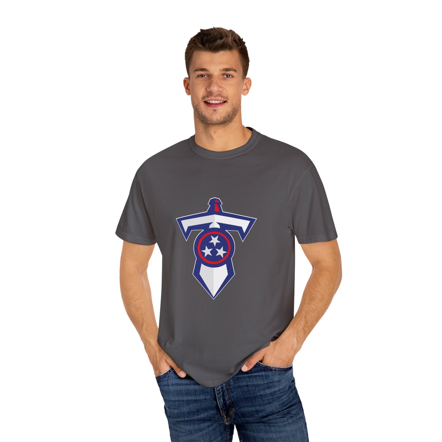 Tennessee Titans Apparel Garment-Dyed T-Shirt – Premium Cotton Tee for Customization