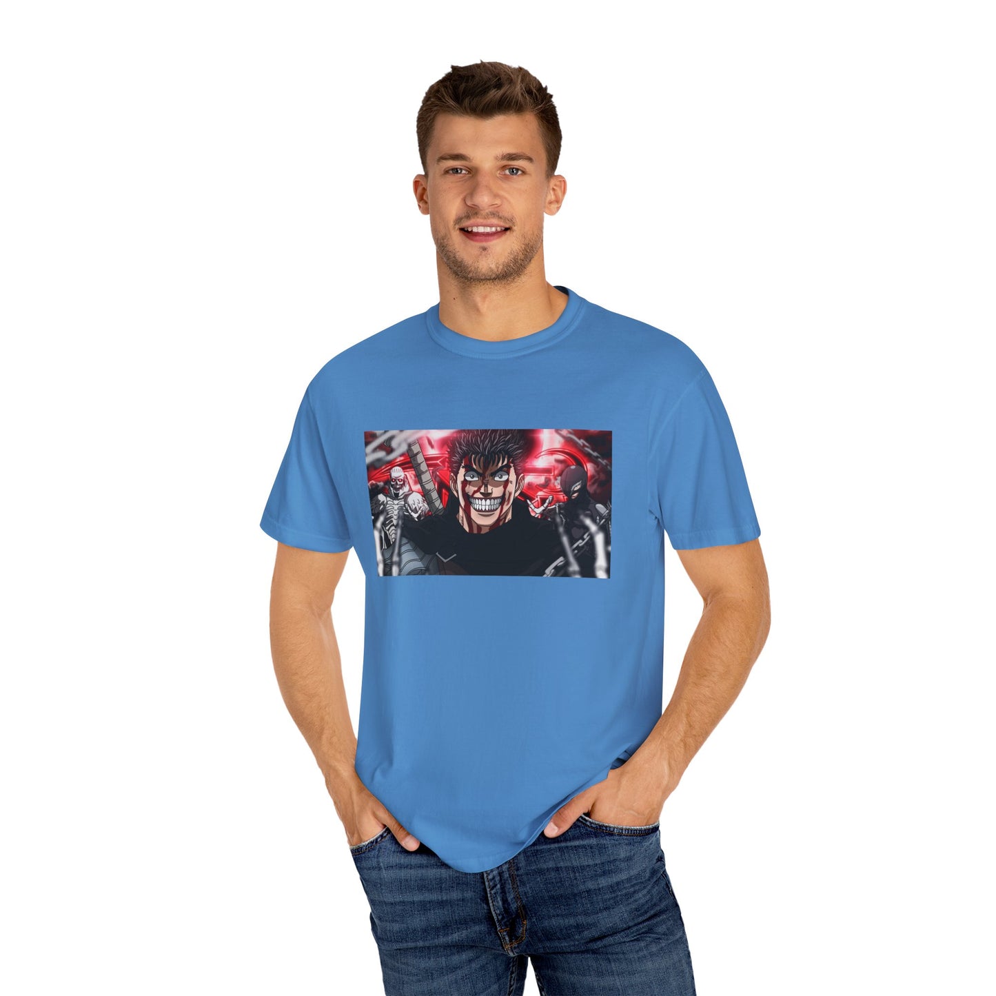 Berserk Fan Art Garment-Dyed T-Shirt – Premium Cotton Tee for Customization