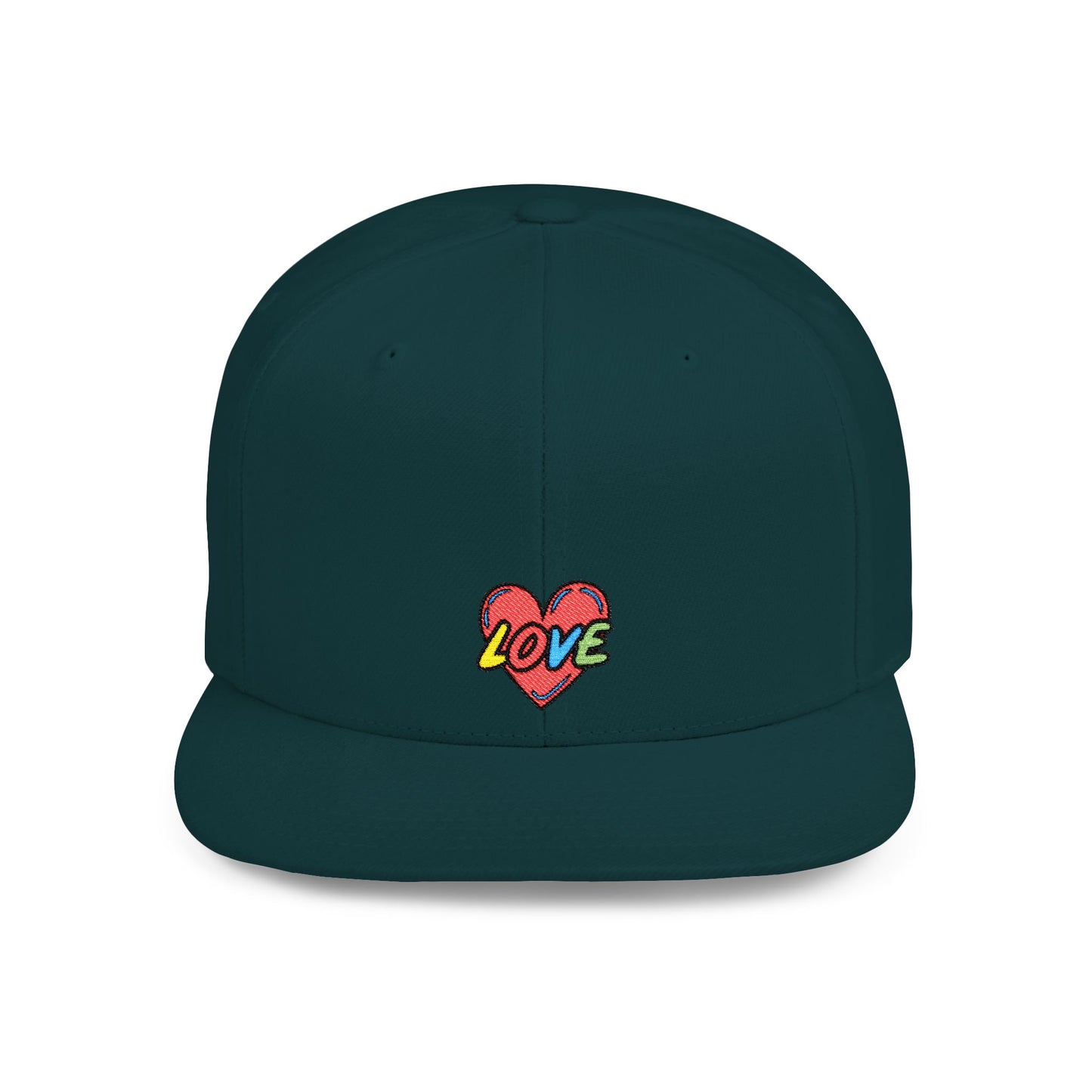 Icons Embroidered Love 2 Flat Bill Snapback – Lightweight, Custom Fit, Premium Quality