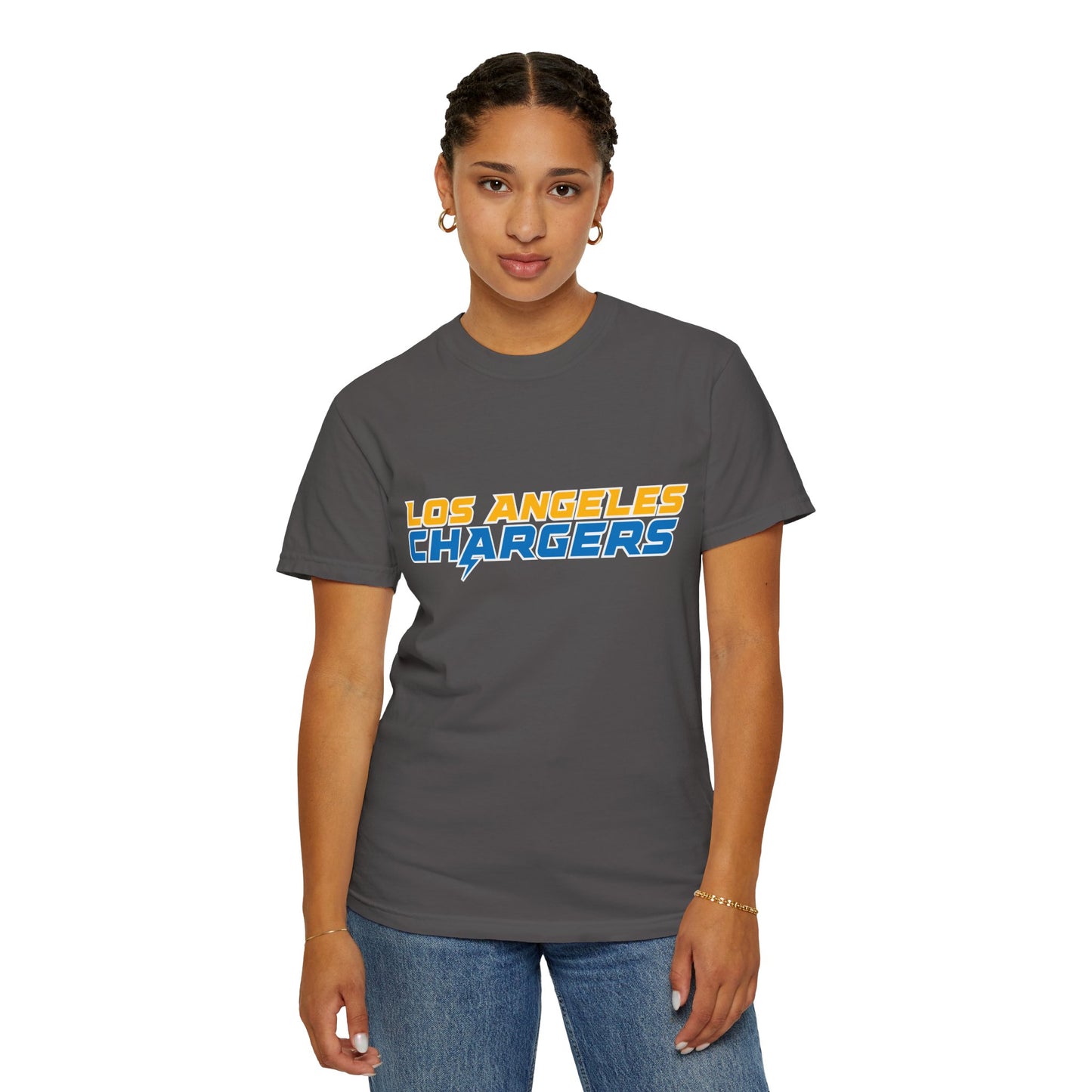 Los Angeles Chargers Gear Garment-Dyed T-Shirt – Premium Cotton Tee for Customization