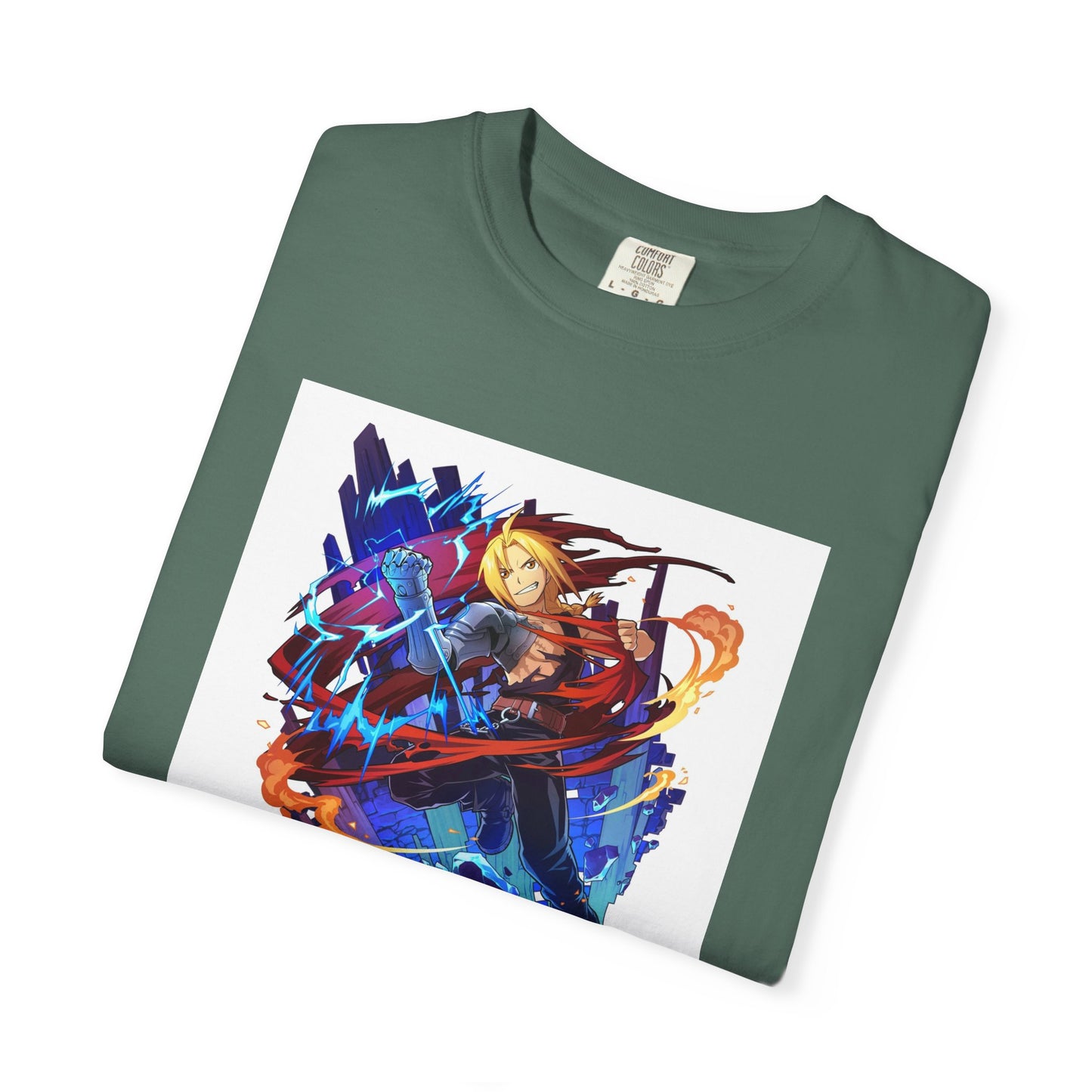 Fullmetal Alchemist Garment-Dyed T-Shirt – Premium Cotton Tee for Customization