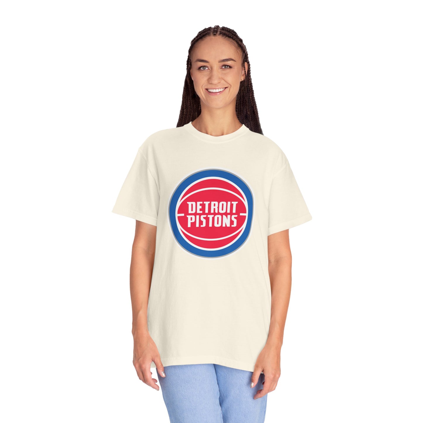 Detroit Pistons Built Different Garment-Dyed T-Shirt – Premium Cotton Tee for Customization