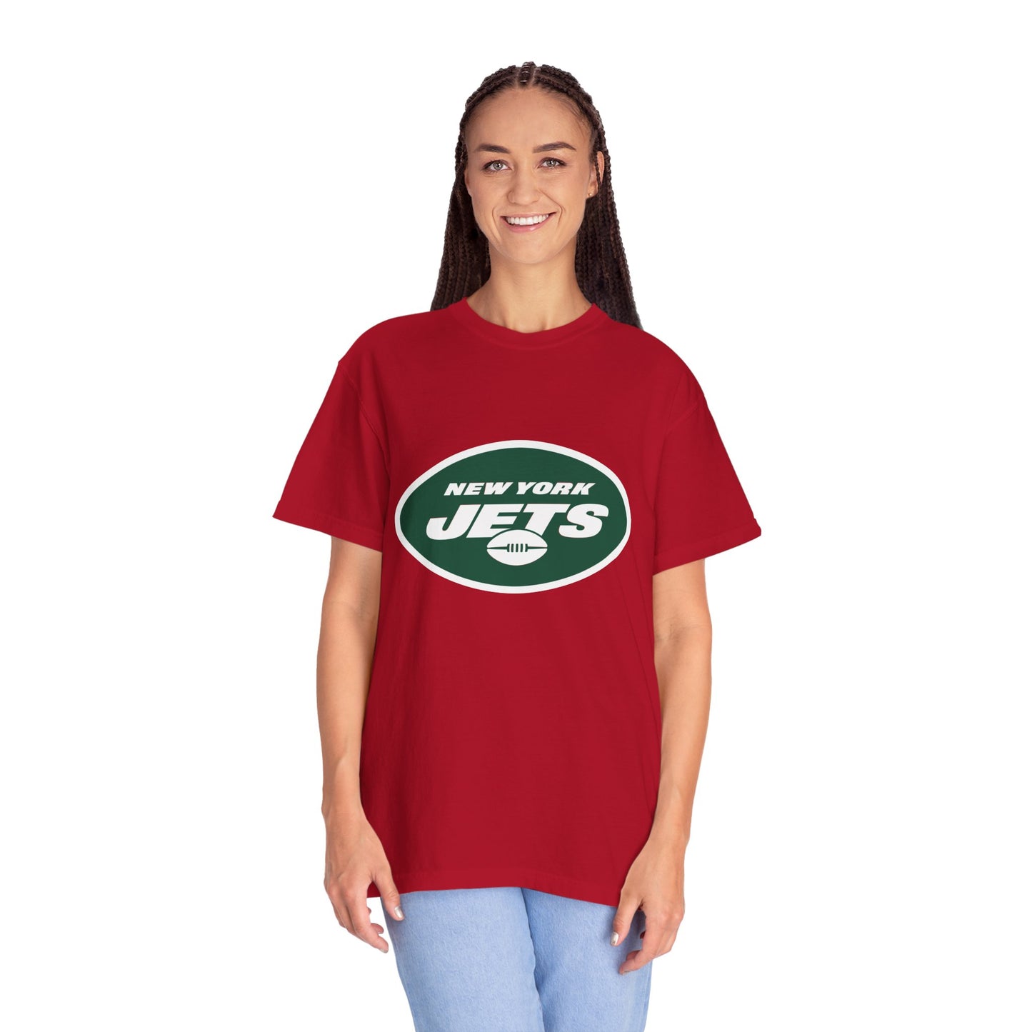 New York Jets Football Merchandise Garment-Dyed T-Shirt – Premium Cotton Tee for Customization