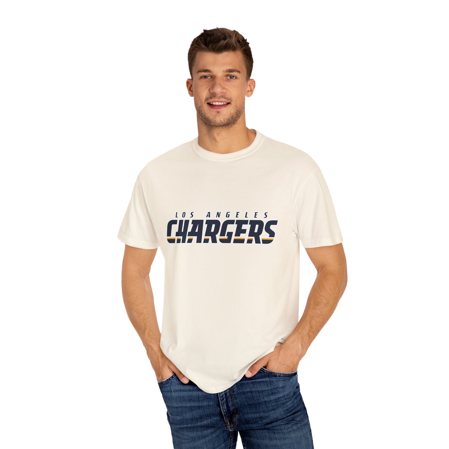 Los Angeles Chargers Gear Garment-Dyed T-Shirt – Premium Cotton Tee for Customization