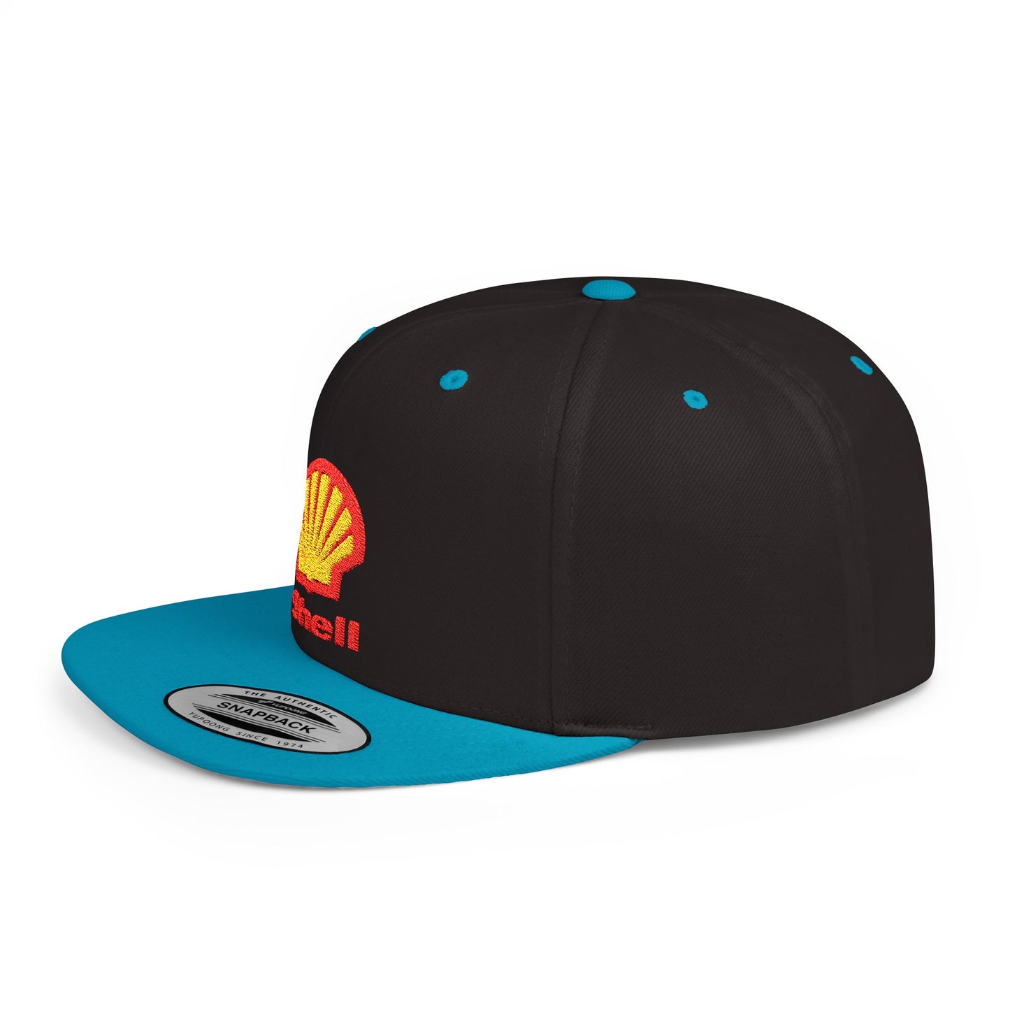 Shell Flat Bill Snapback – Lightweight, Custom Fit, Premium Quality